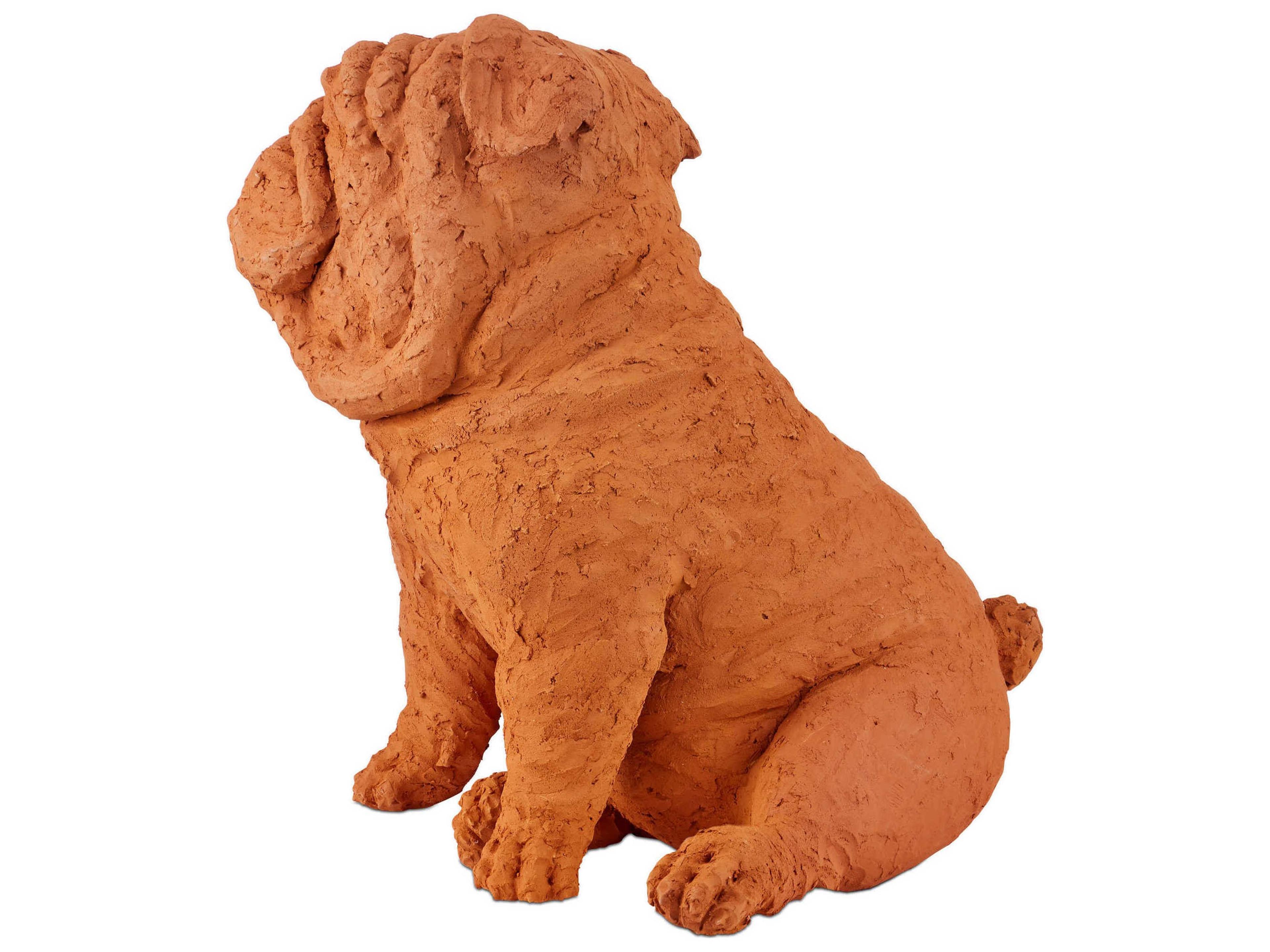 Currey & Company Leonard Churchill the Bulldog Sculpture