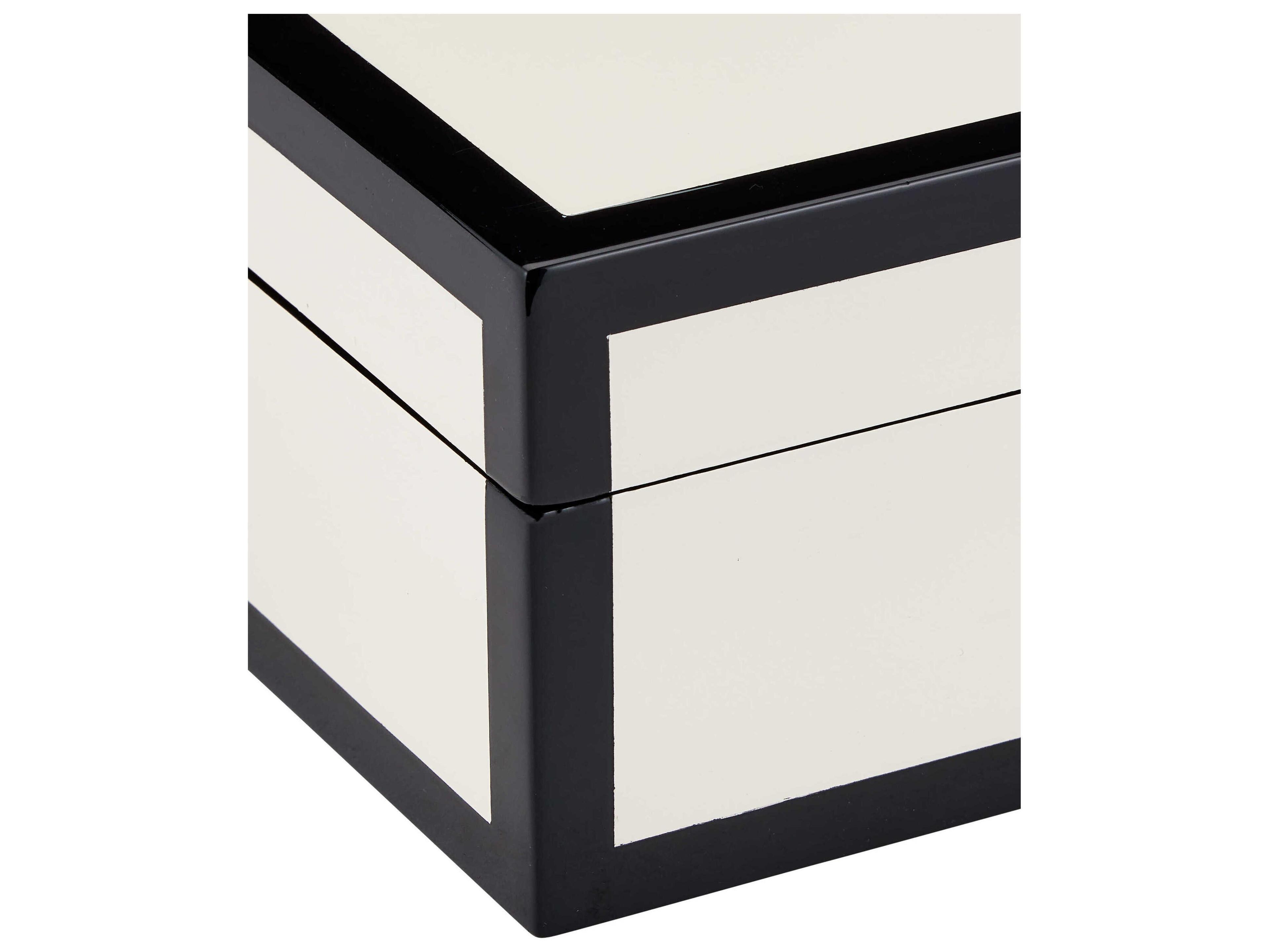 Currey & Company Ivory Lacquer Box (Set of 2)