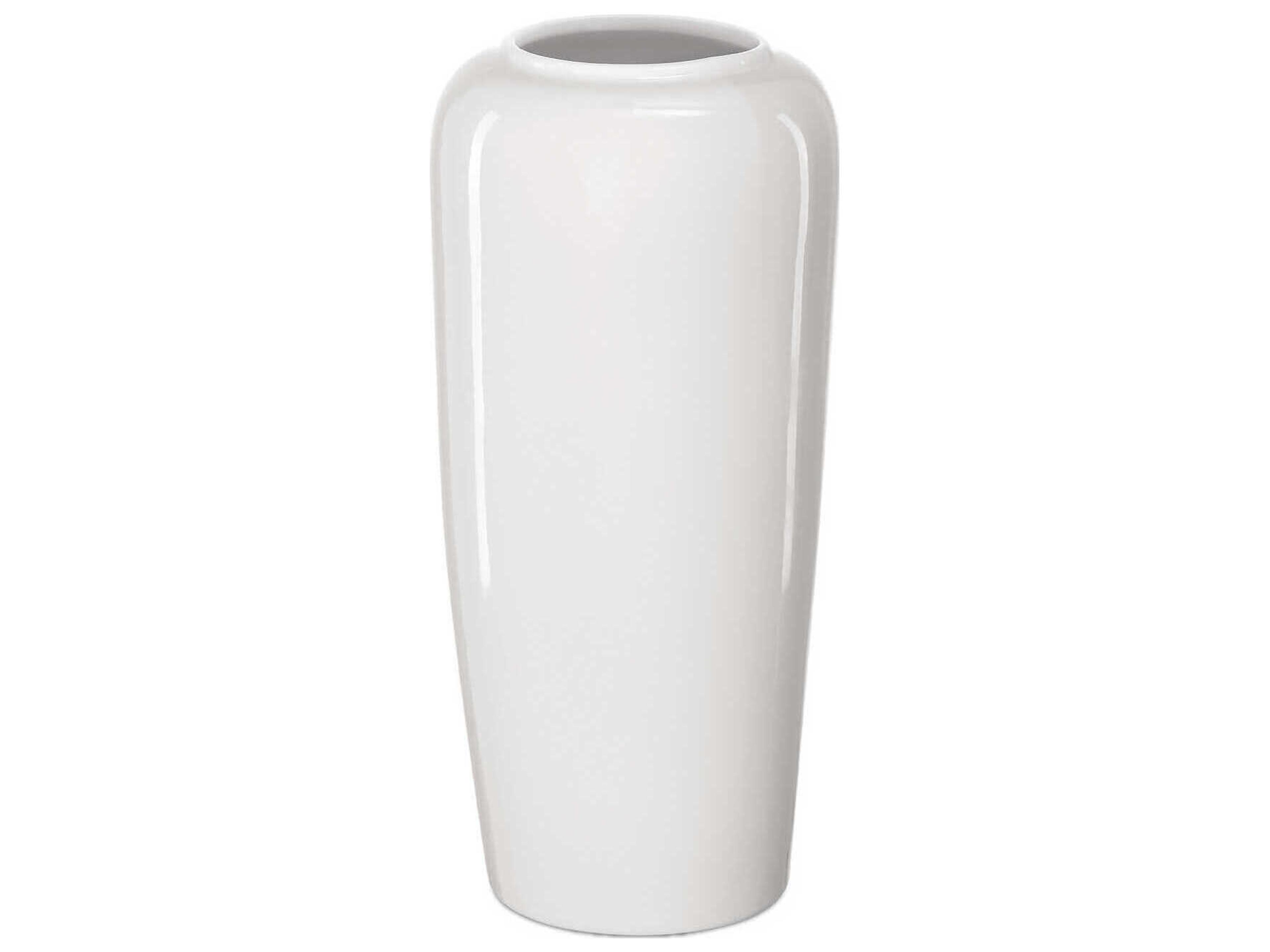 Currey & Company Flower Maria White Vase