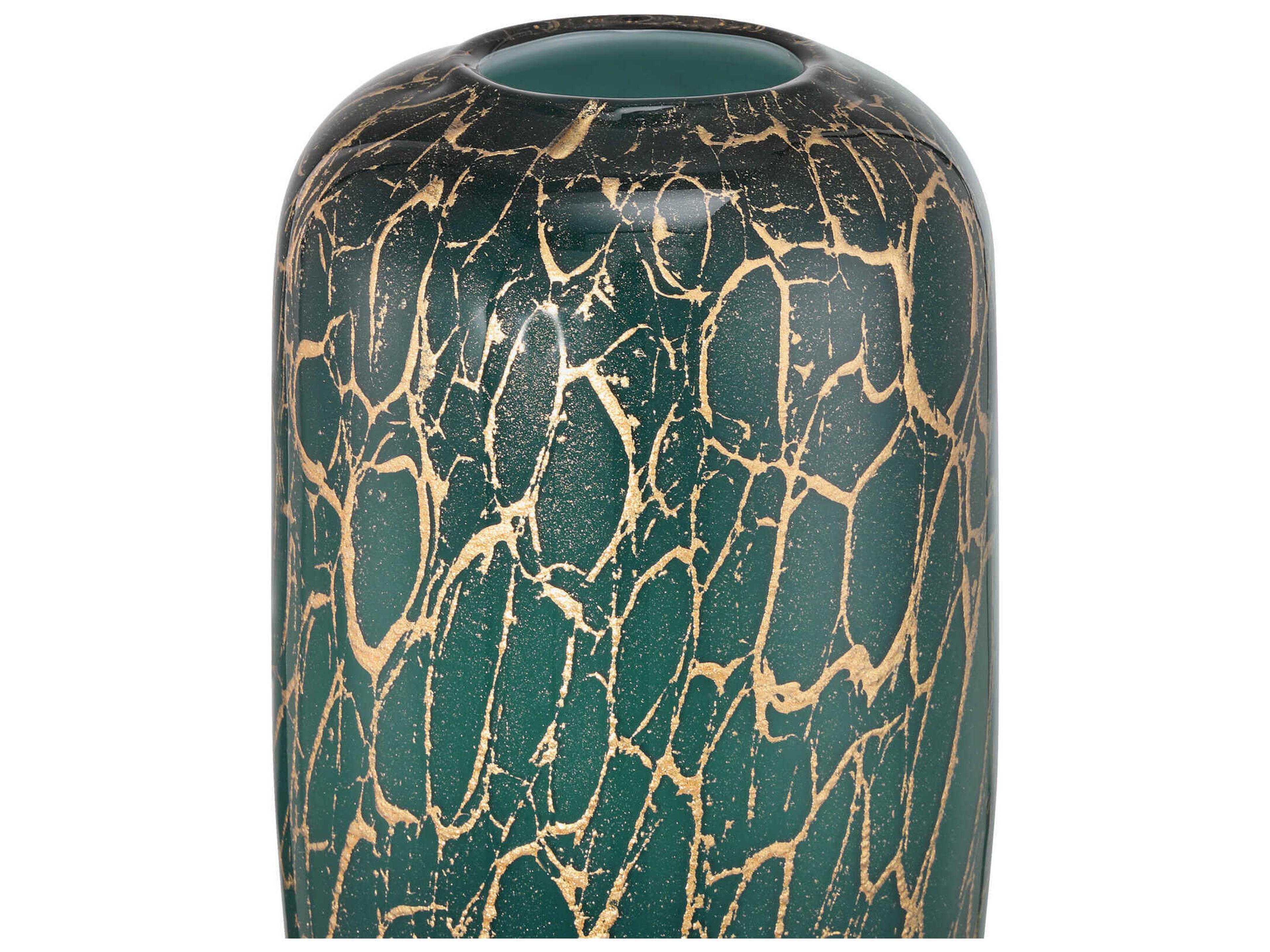 Currey & Company Vitry Green Gold Vase