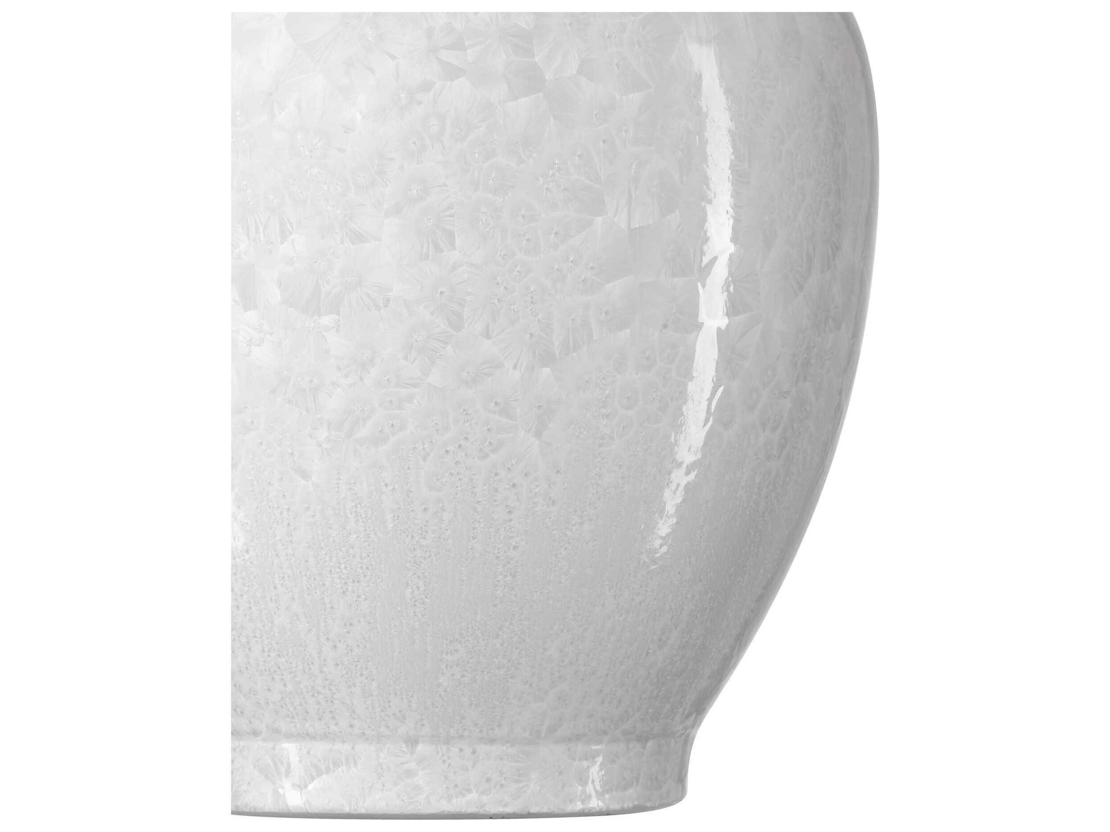 Currey & Company Crystalline White Vase