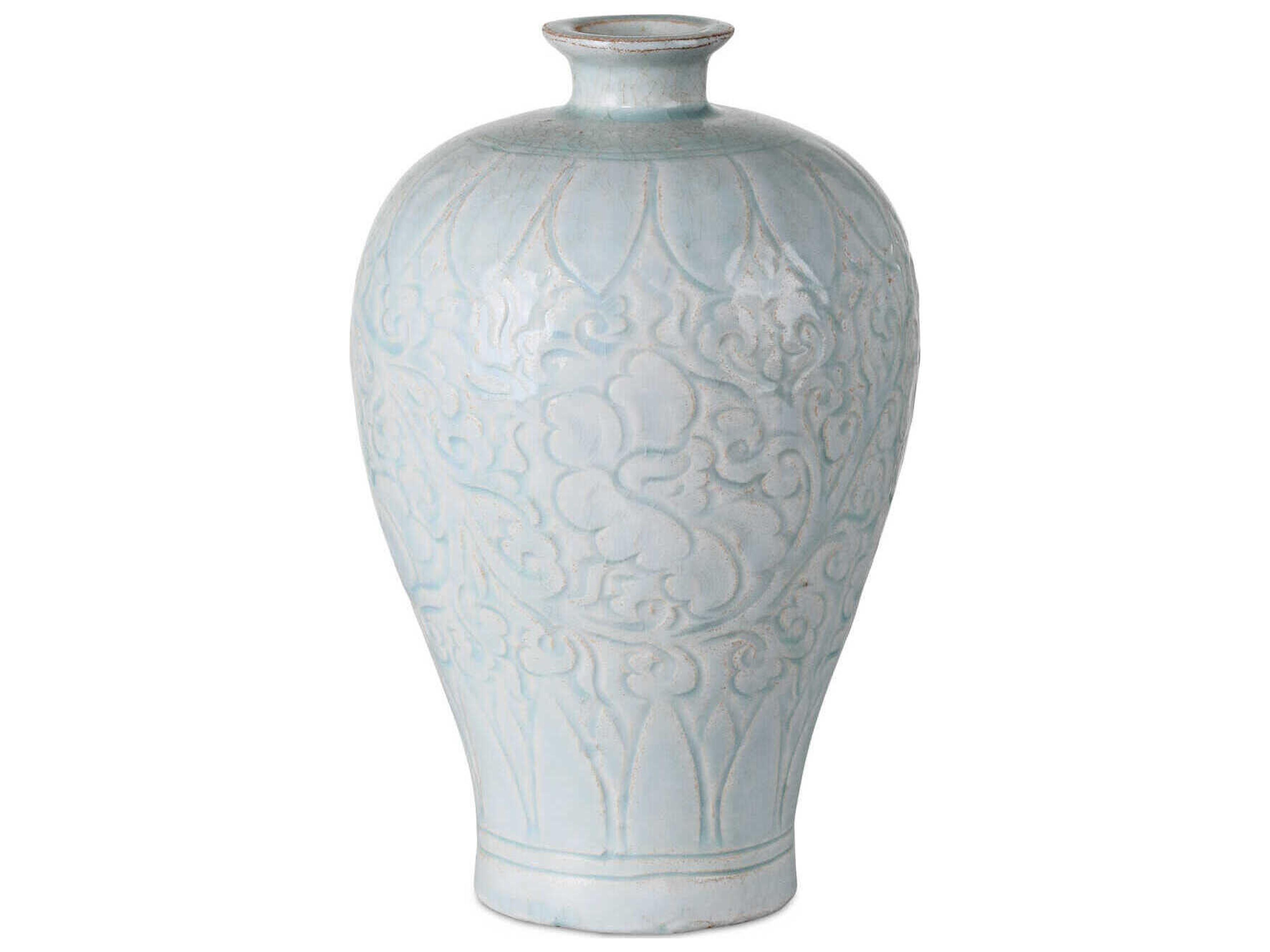 Currey & Company Nanjing Light Blue Vases Set of 2