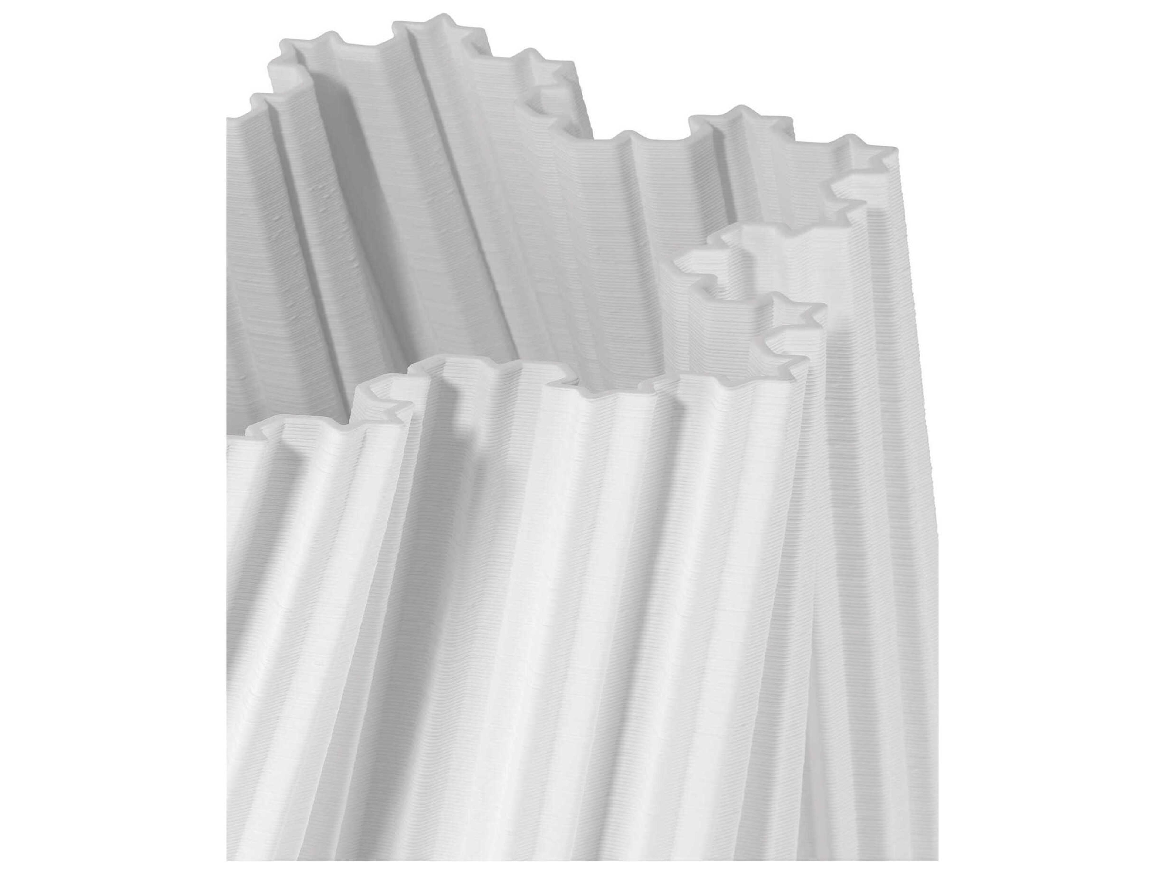 Currey & Company Whorl Grande White Vase