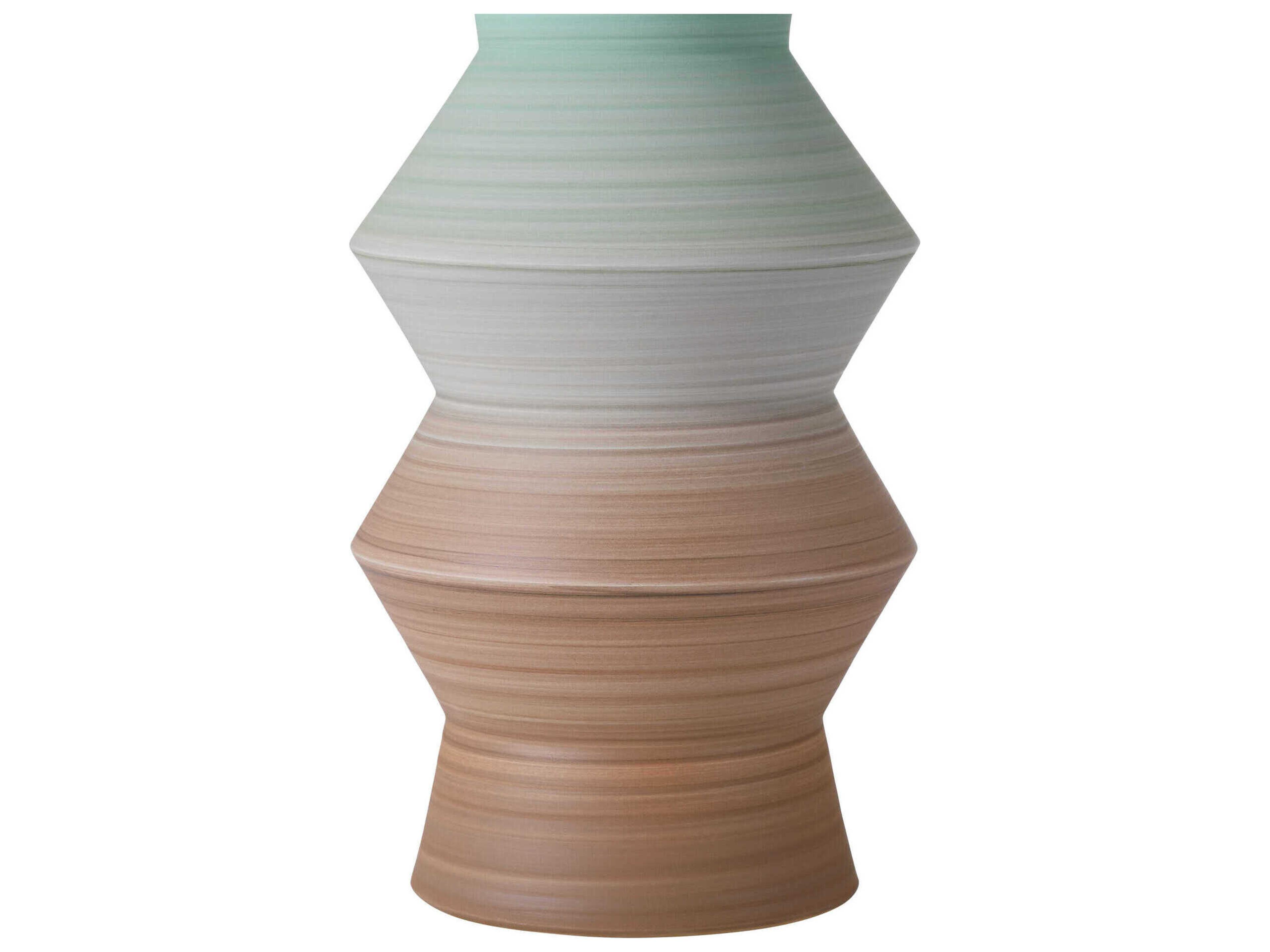 Currey & Company Happy 80's Brown Pale Blue Vase Set of 2