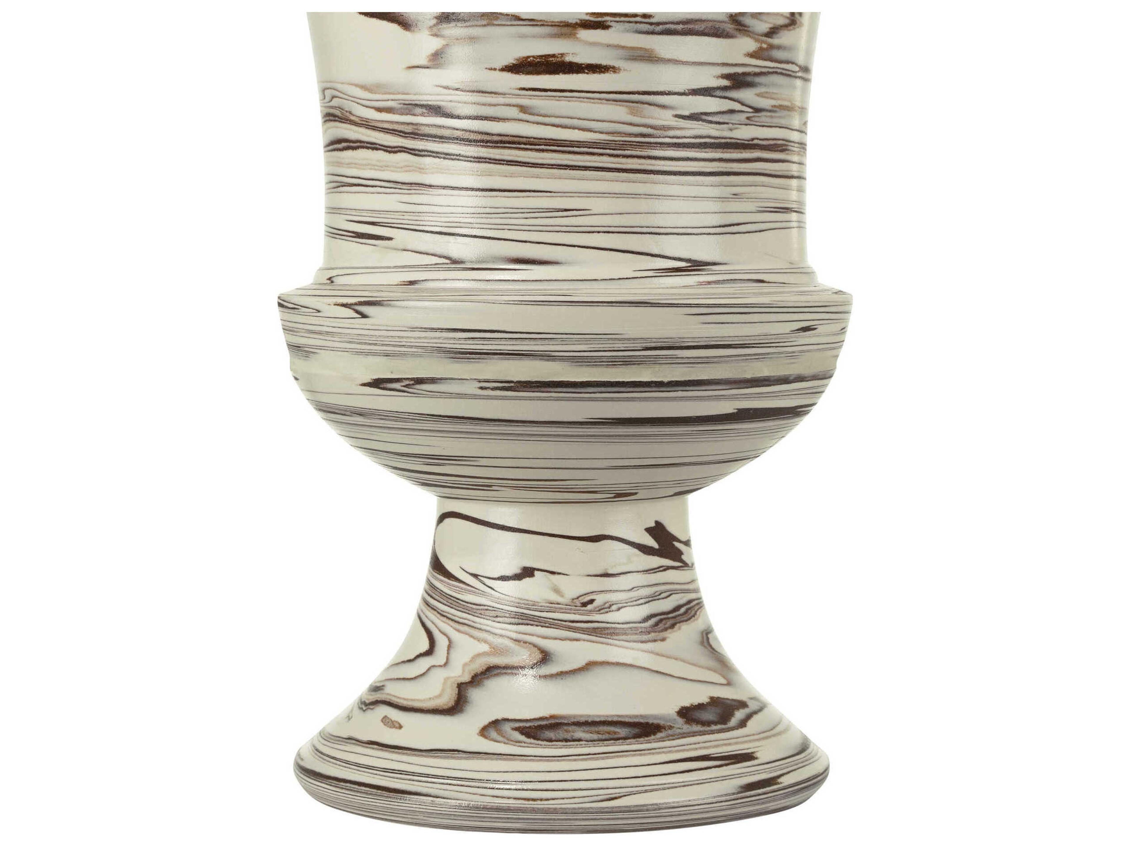 Currey & Company Jejune Beige Footed Vase