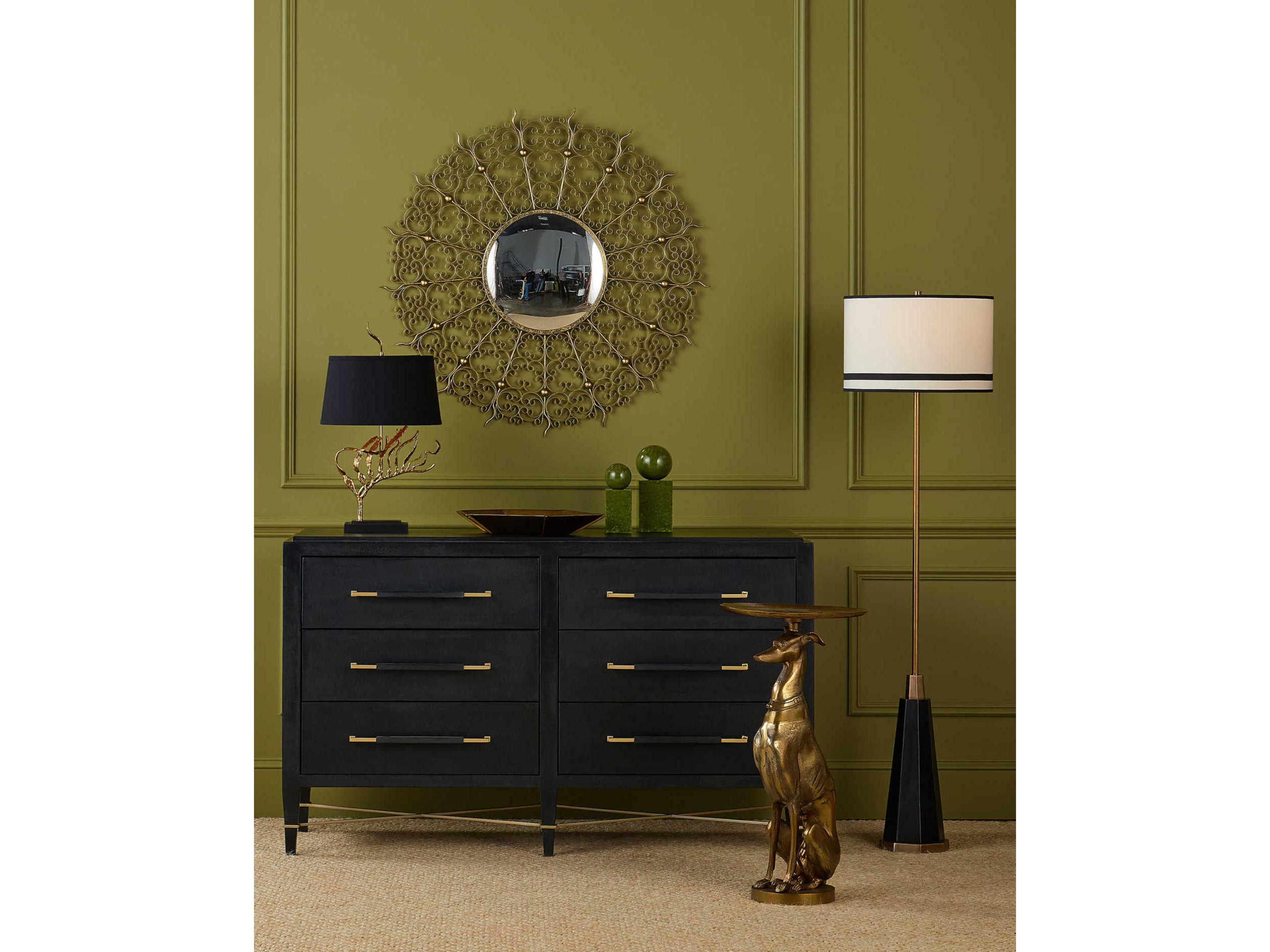 Currey & Company Merola Antique Brass Bowl