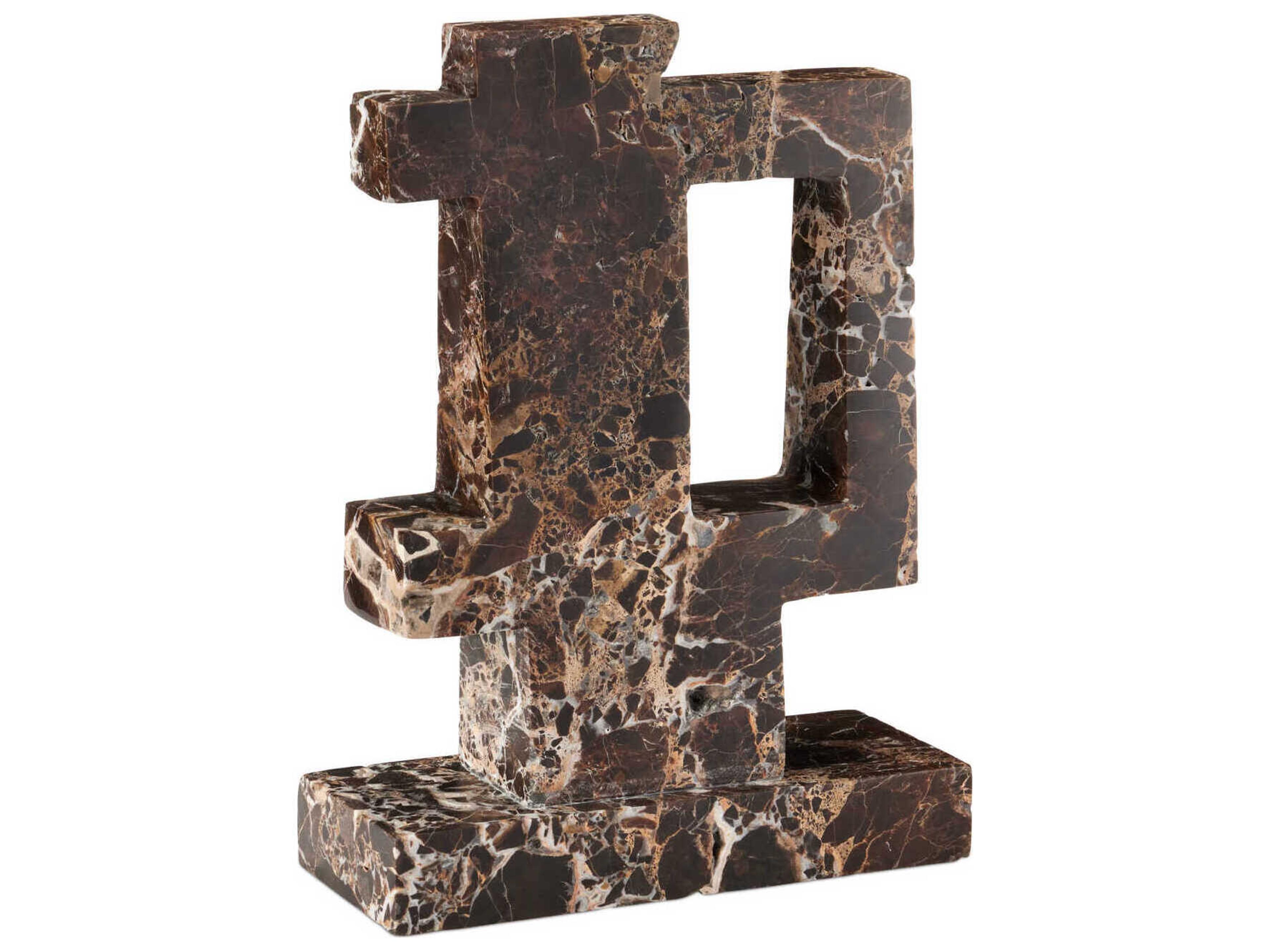 Currey & Company Blount Marble Object