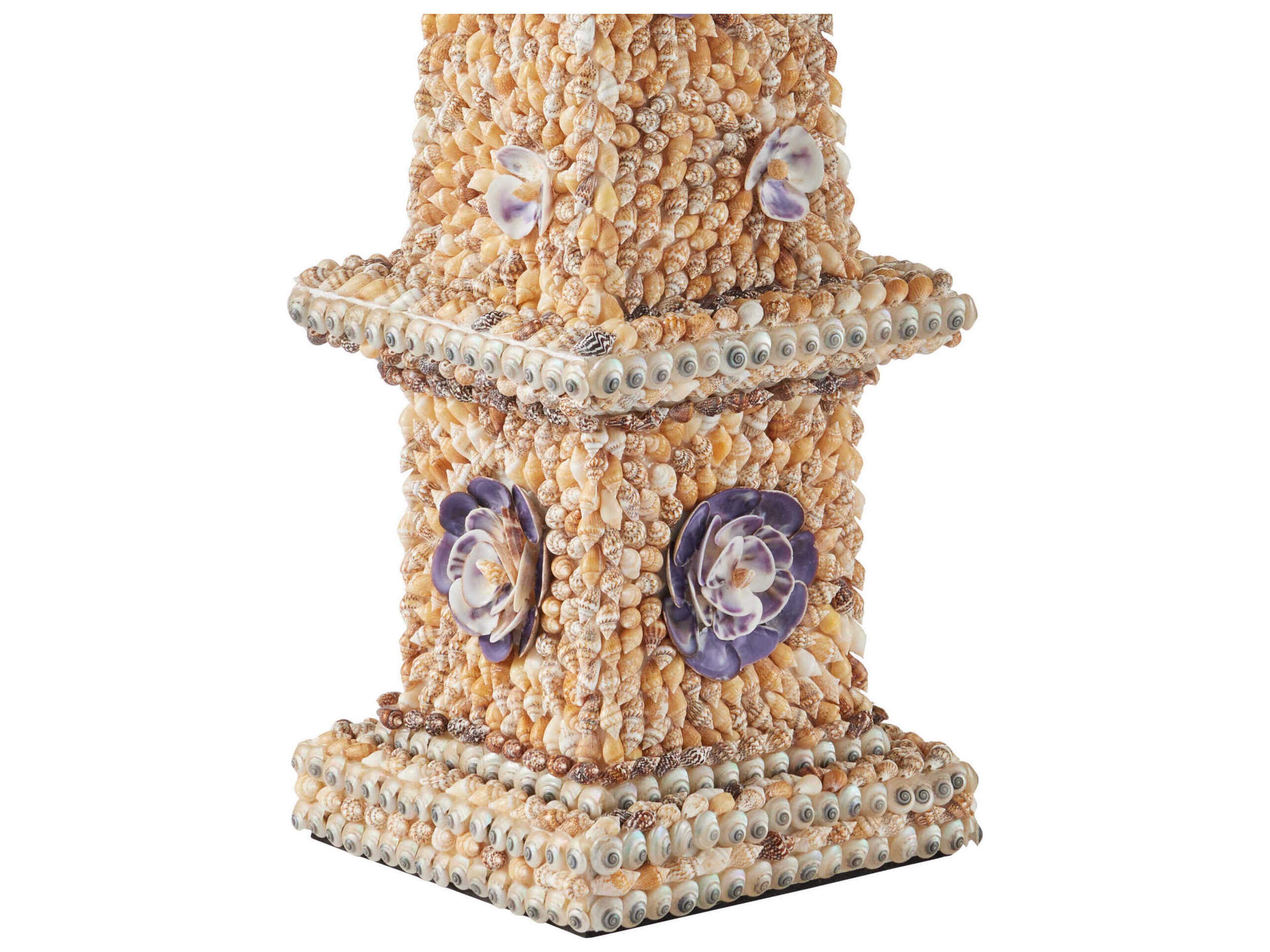 Currey & Company Coquillage Short Obelisk