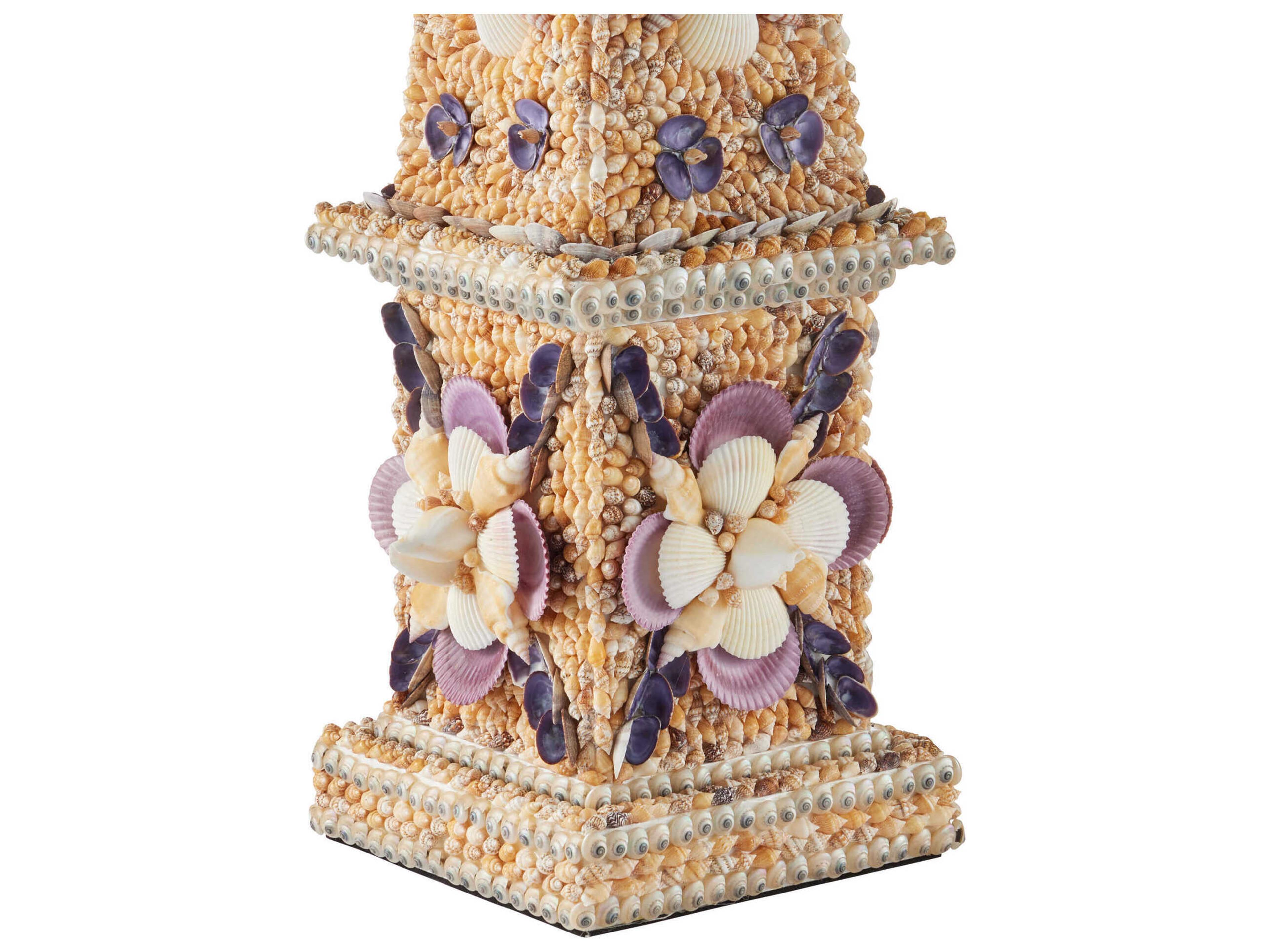 Currey & Company Coquillage Tall Obelisk