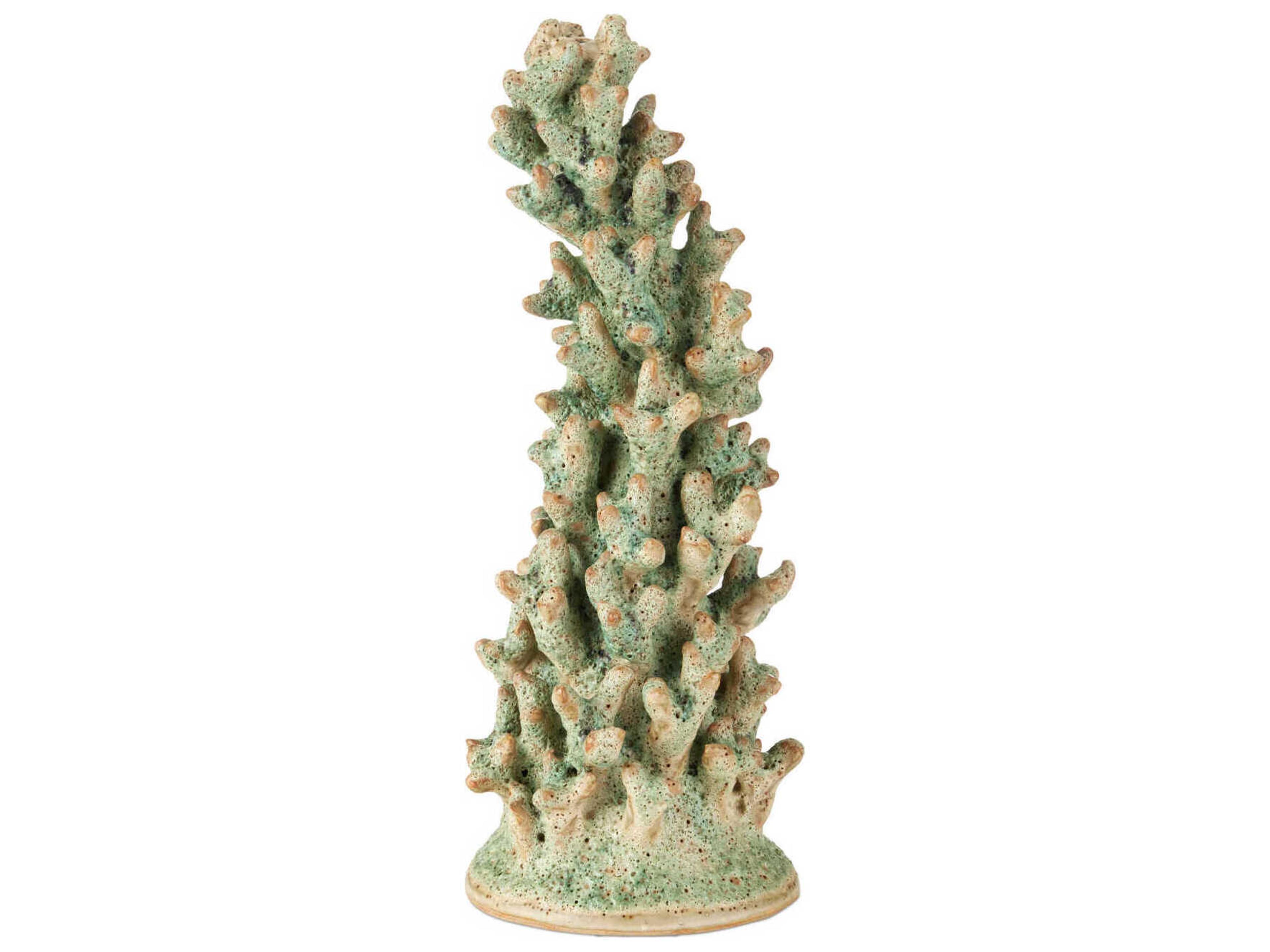 Currey & Company Staghorn Green Coral Object