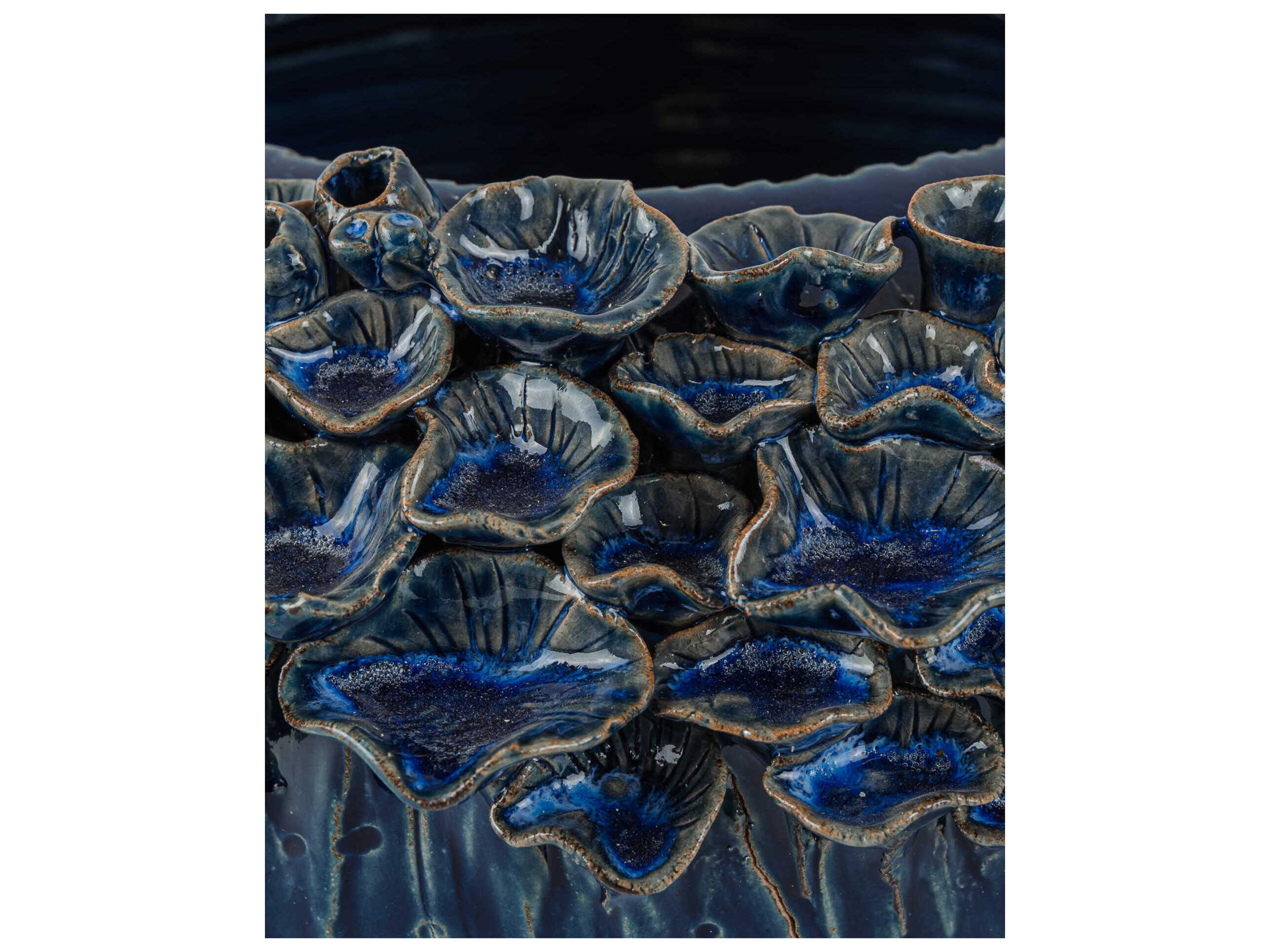 Currey & Company Sunken Blue Bowl