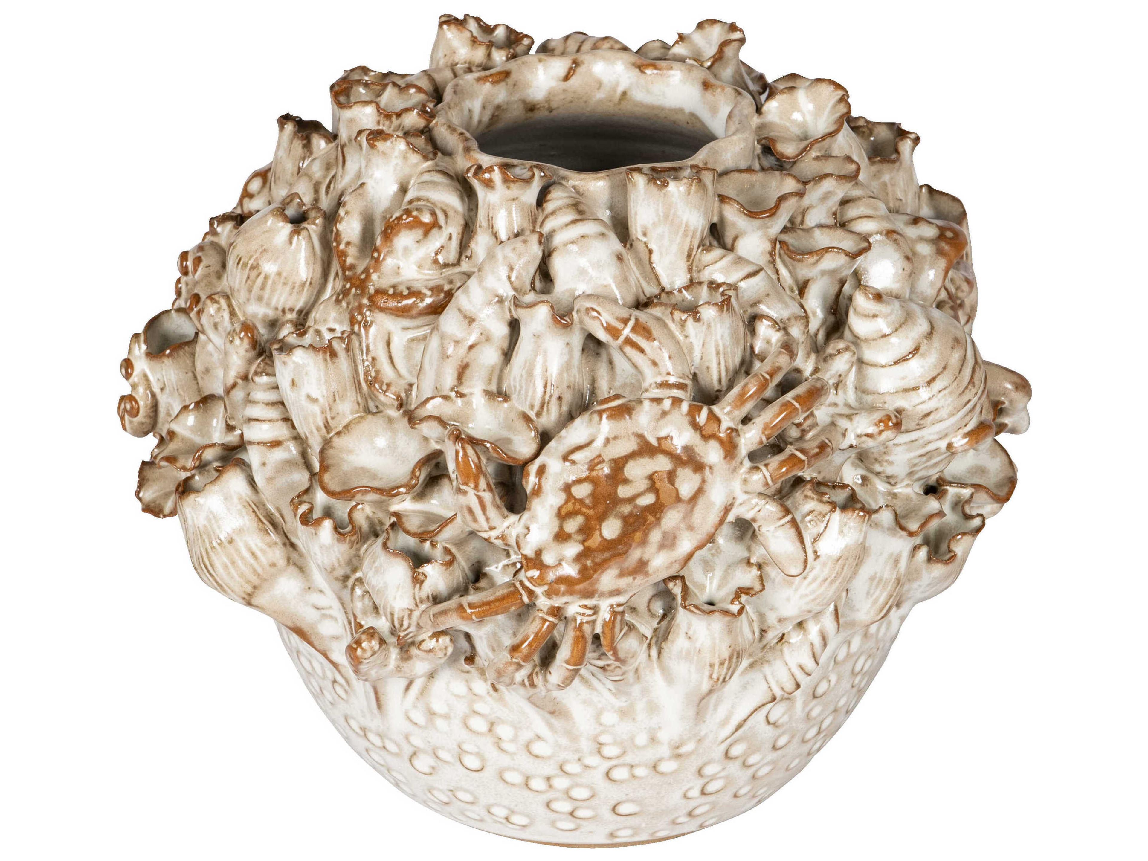 Currey & Company Tidal Milky White Vase