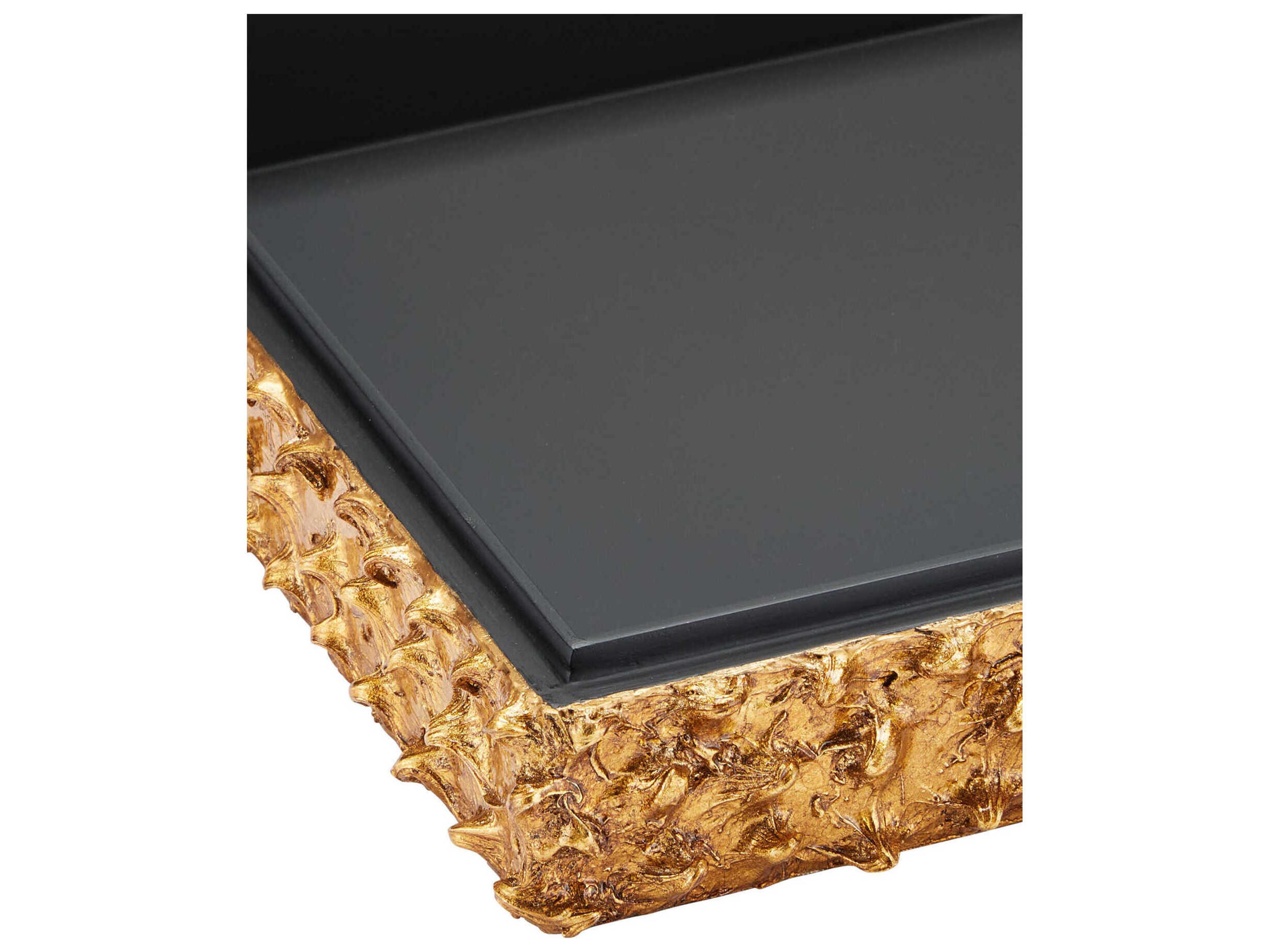 Currey & Company Hazlitt Gold Leaf Storage Box