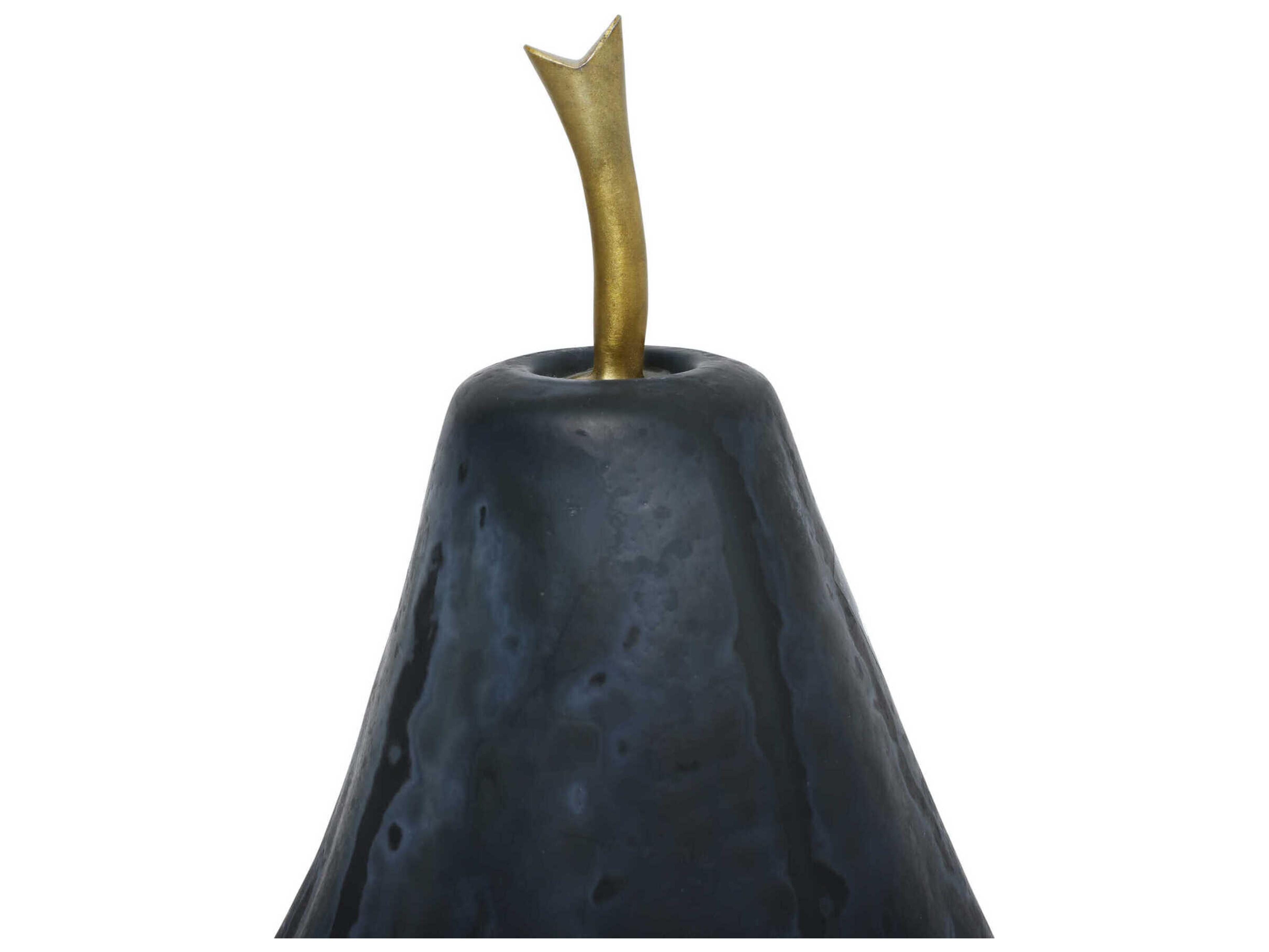 Currey & Company Glass Dark Blue Pear Set of 2