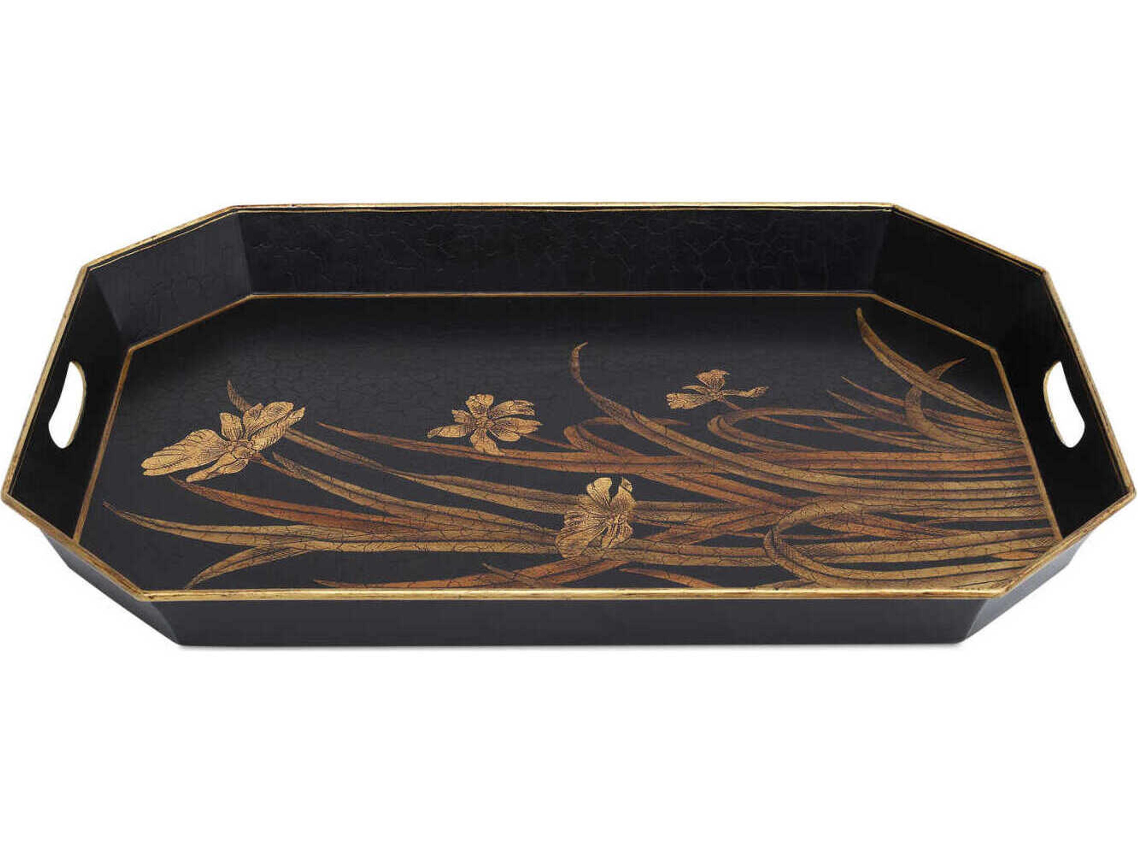 Currey & Company Glasshouse Tole Tray Set of 2