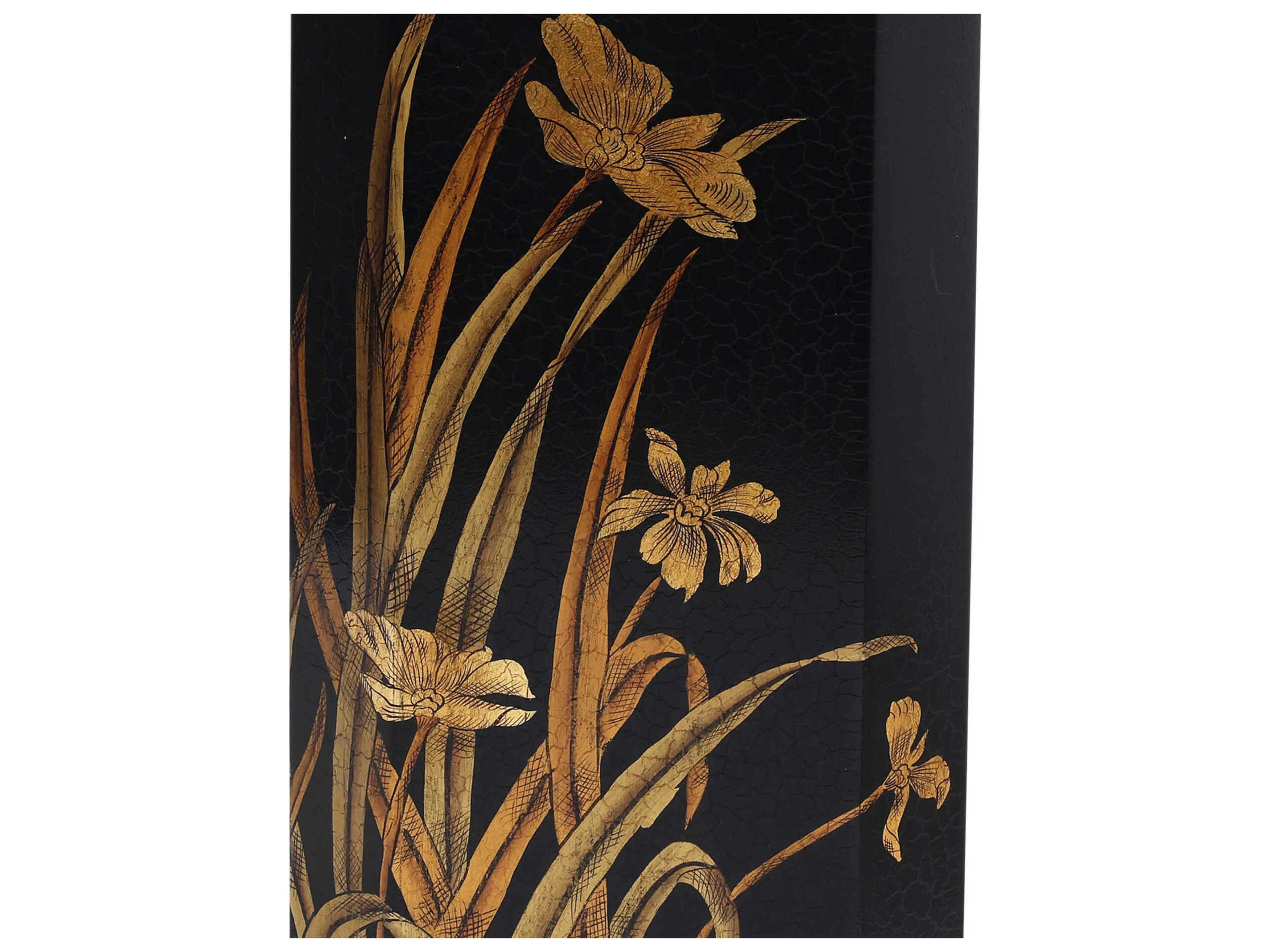 Currey & Company Glasshouse Black Gold Umbrella Stand