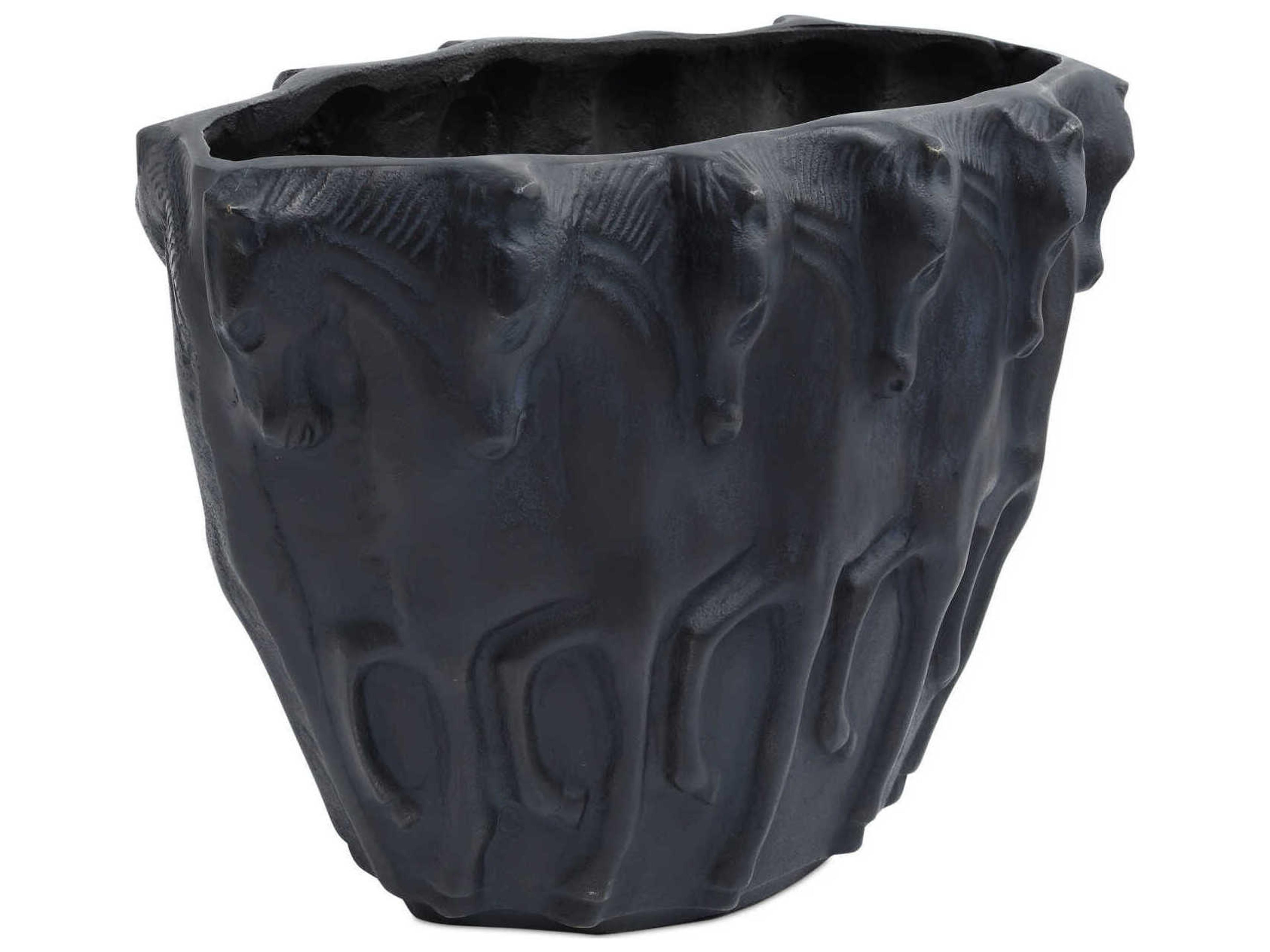 Dressage Bronze Oval Vase