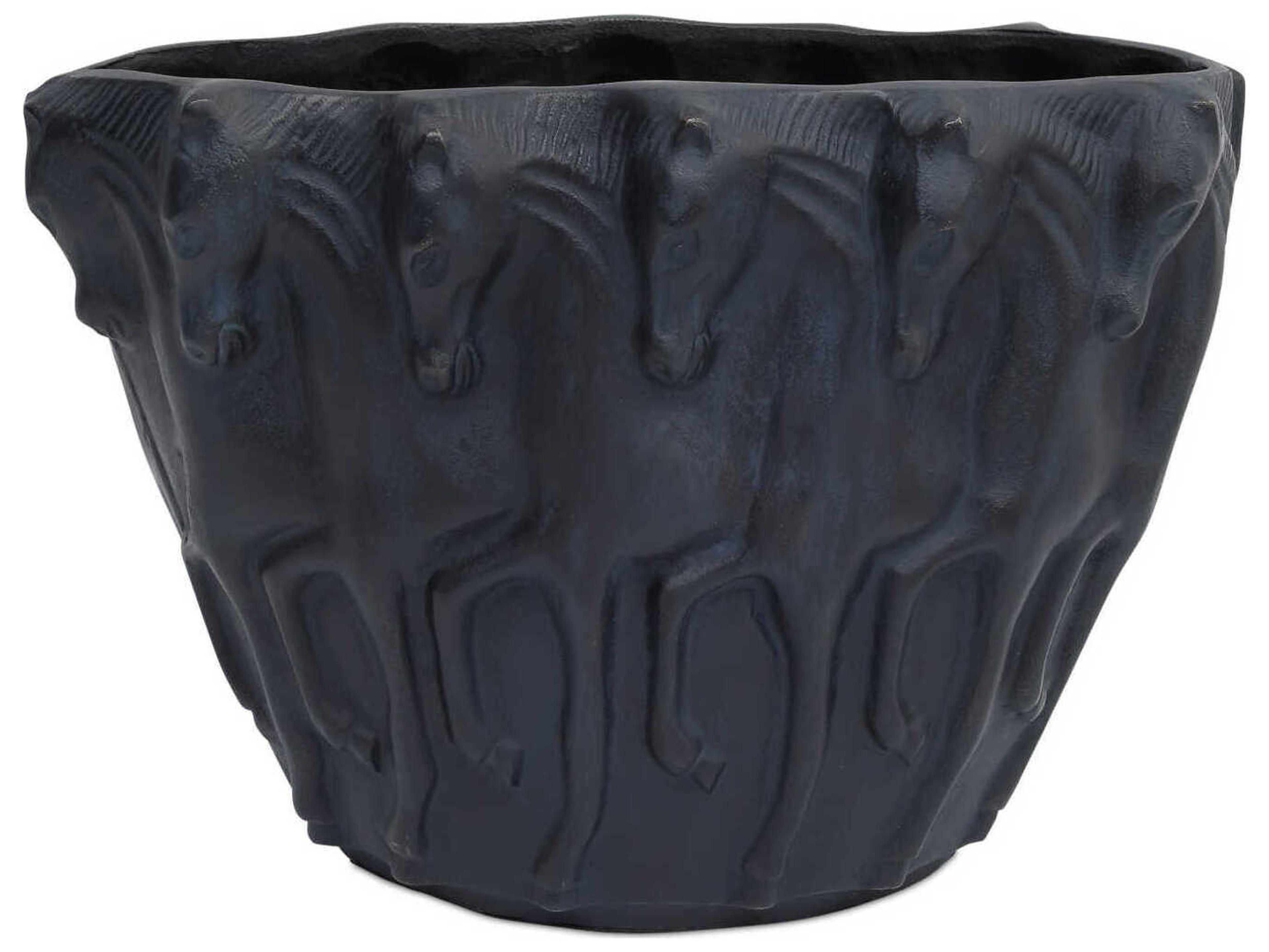 Currey & Company Dressage Bronze Oval Vase