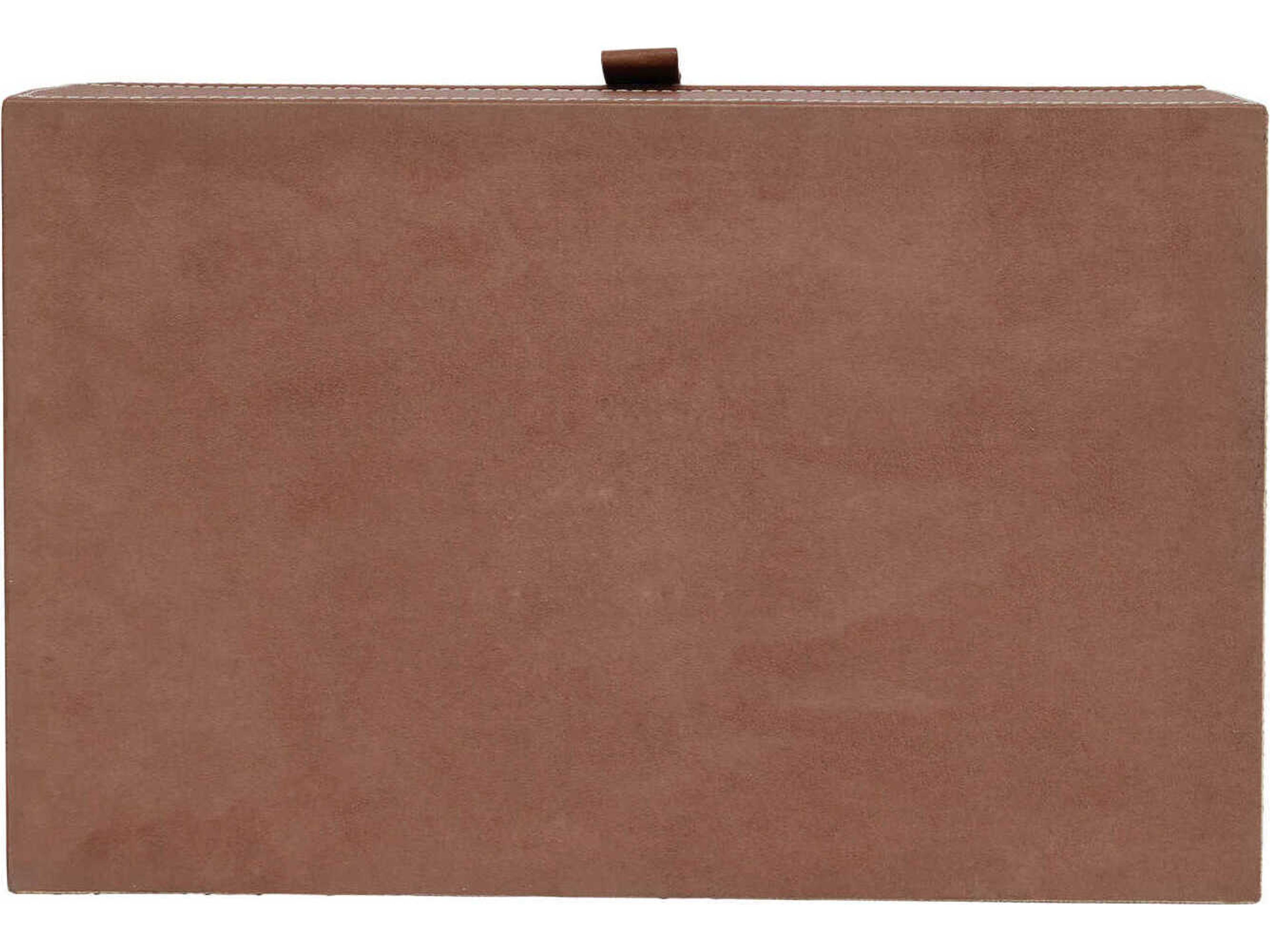 Currey & Company Leather Raffia Box Set of 2