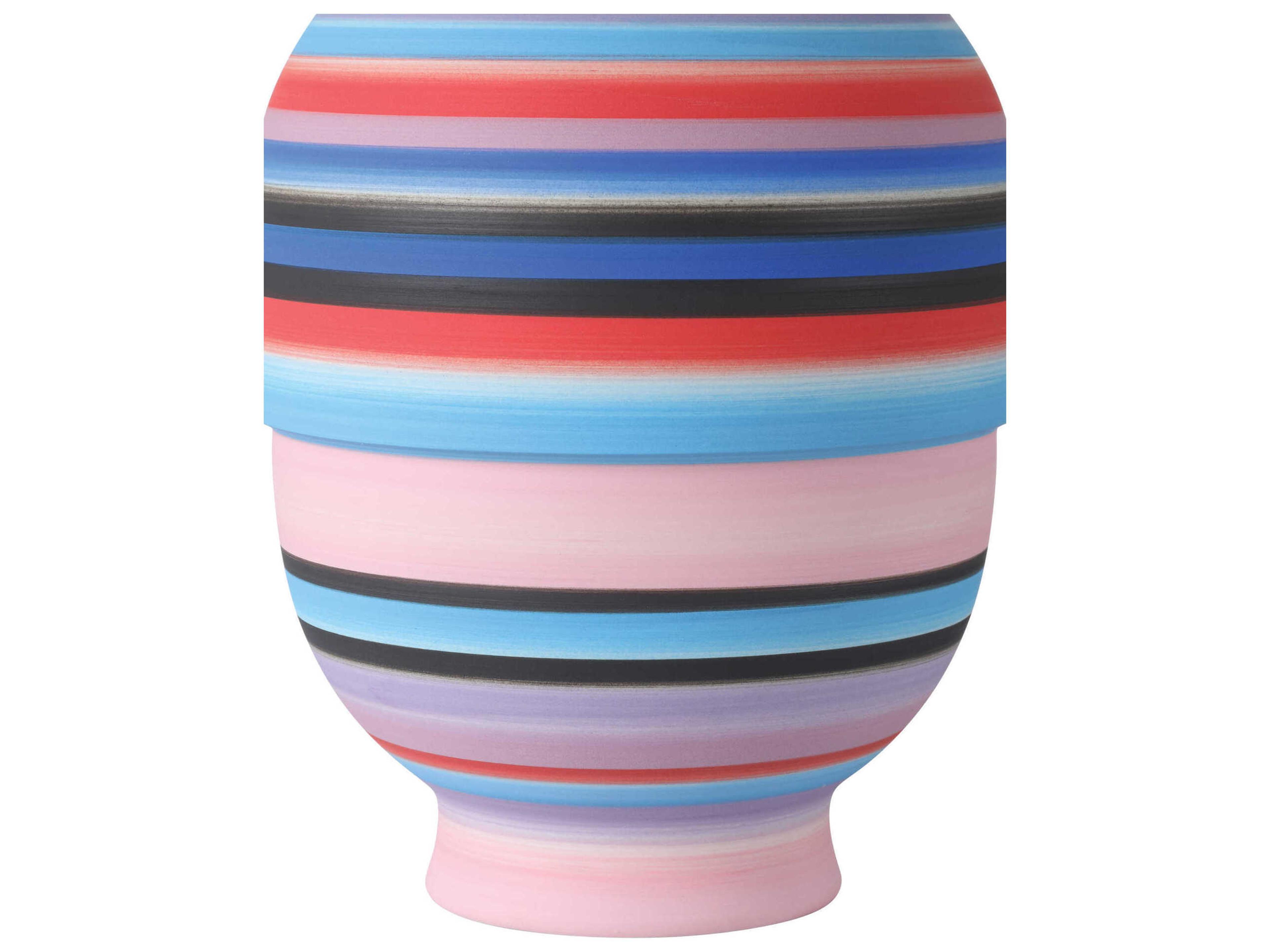 Currey & Company Happy 80 Bright Blue Red Vase