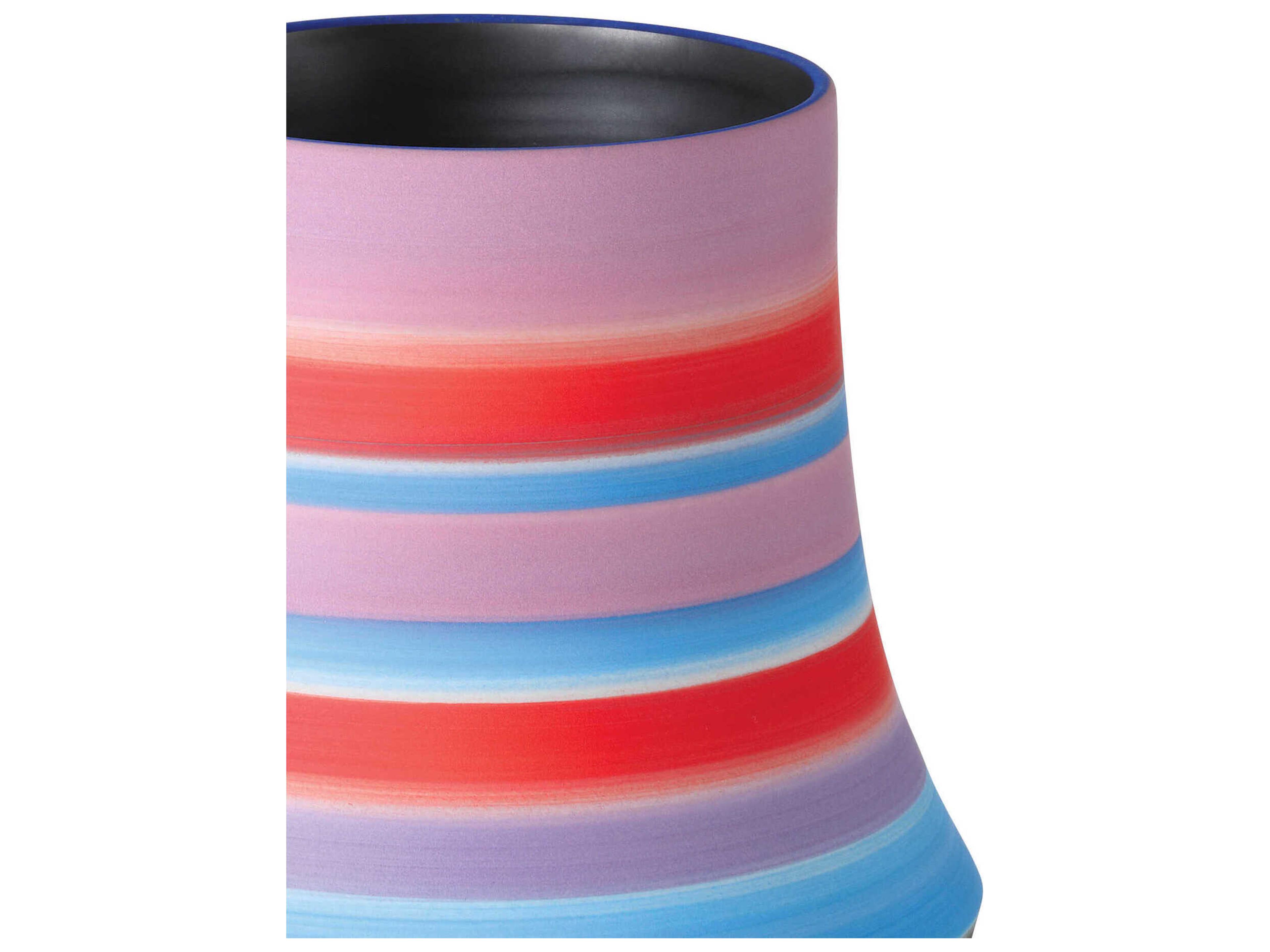 Currey & Company Happy 80 Bright Blue Red Vase
