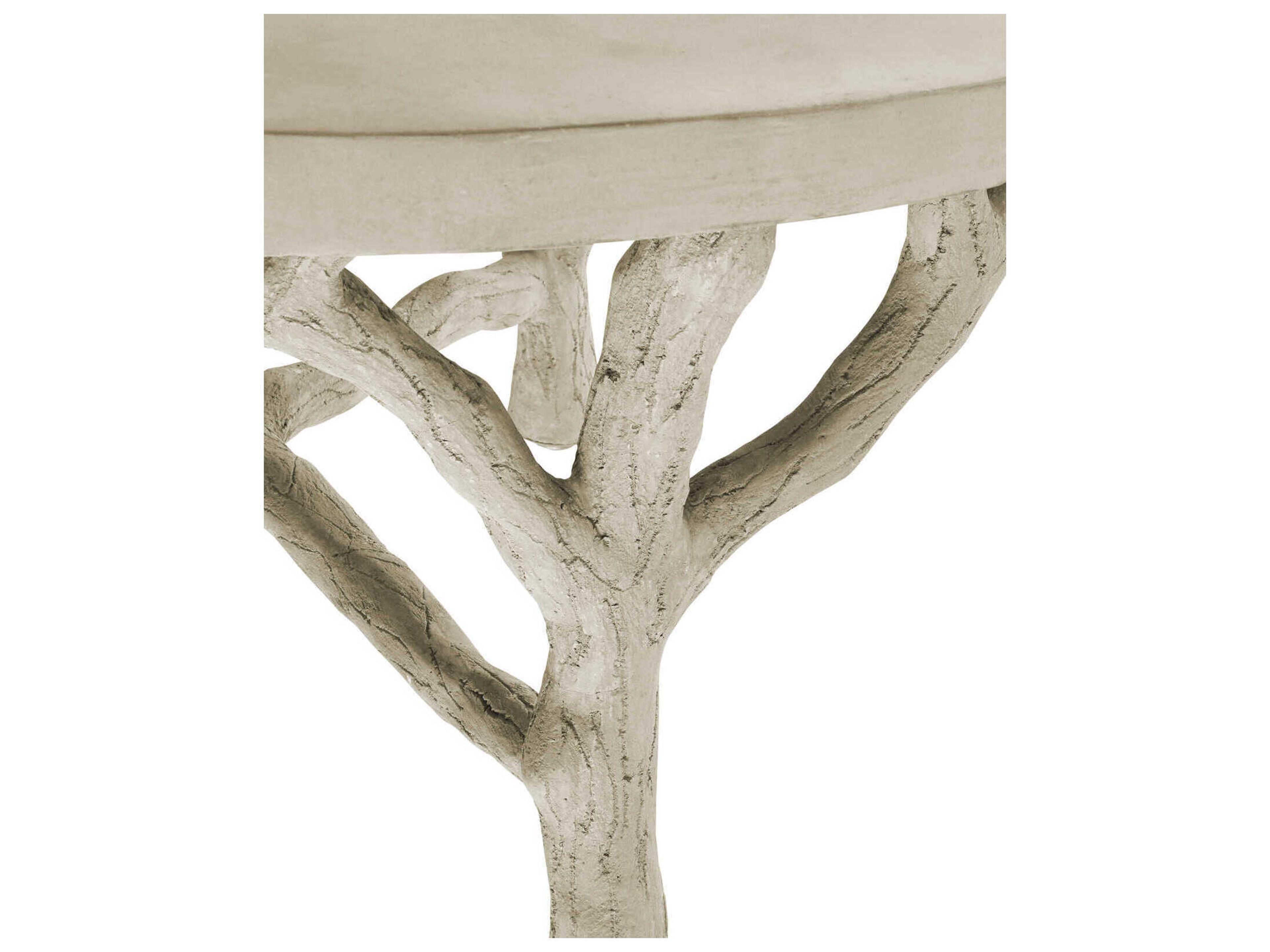 Currey & Company Beaujon Round Concrete Portland Coffee Table