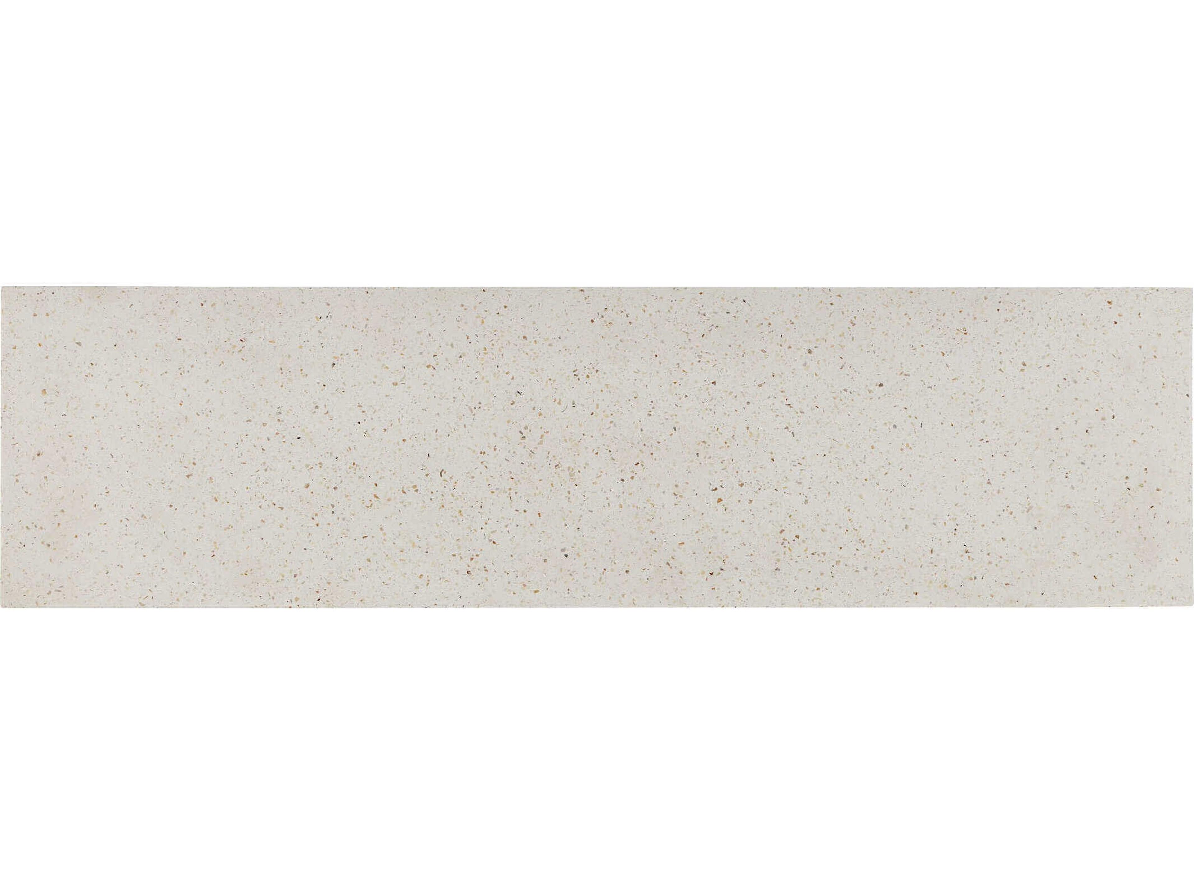 Currey & Company Carson Rectangular Concrete Ivory Terrazzo Console Table