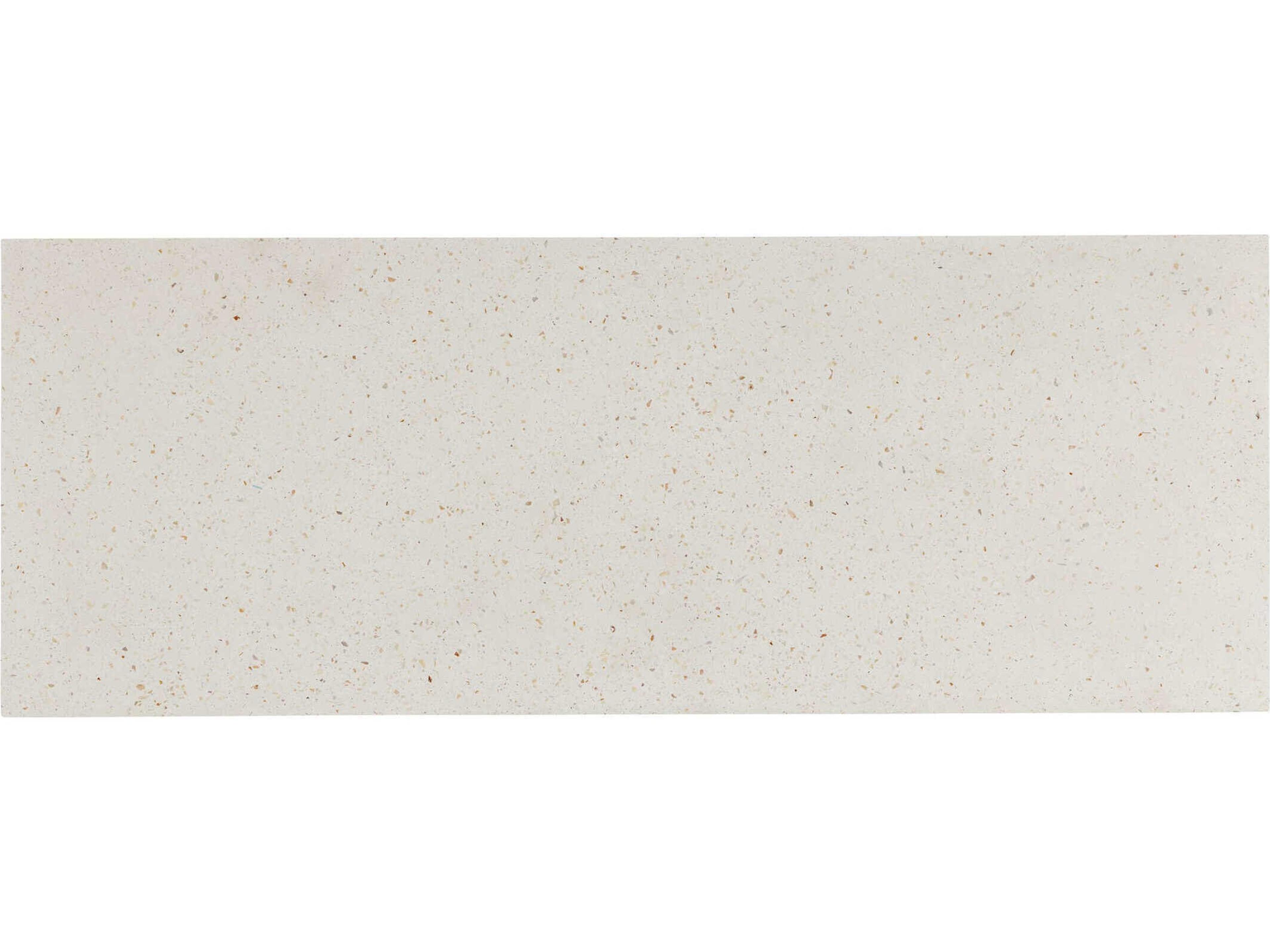 Currey & Company Carson 48" Ivory Terrazzo Beige Accent Bench