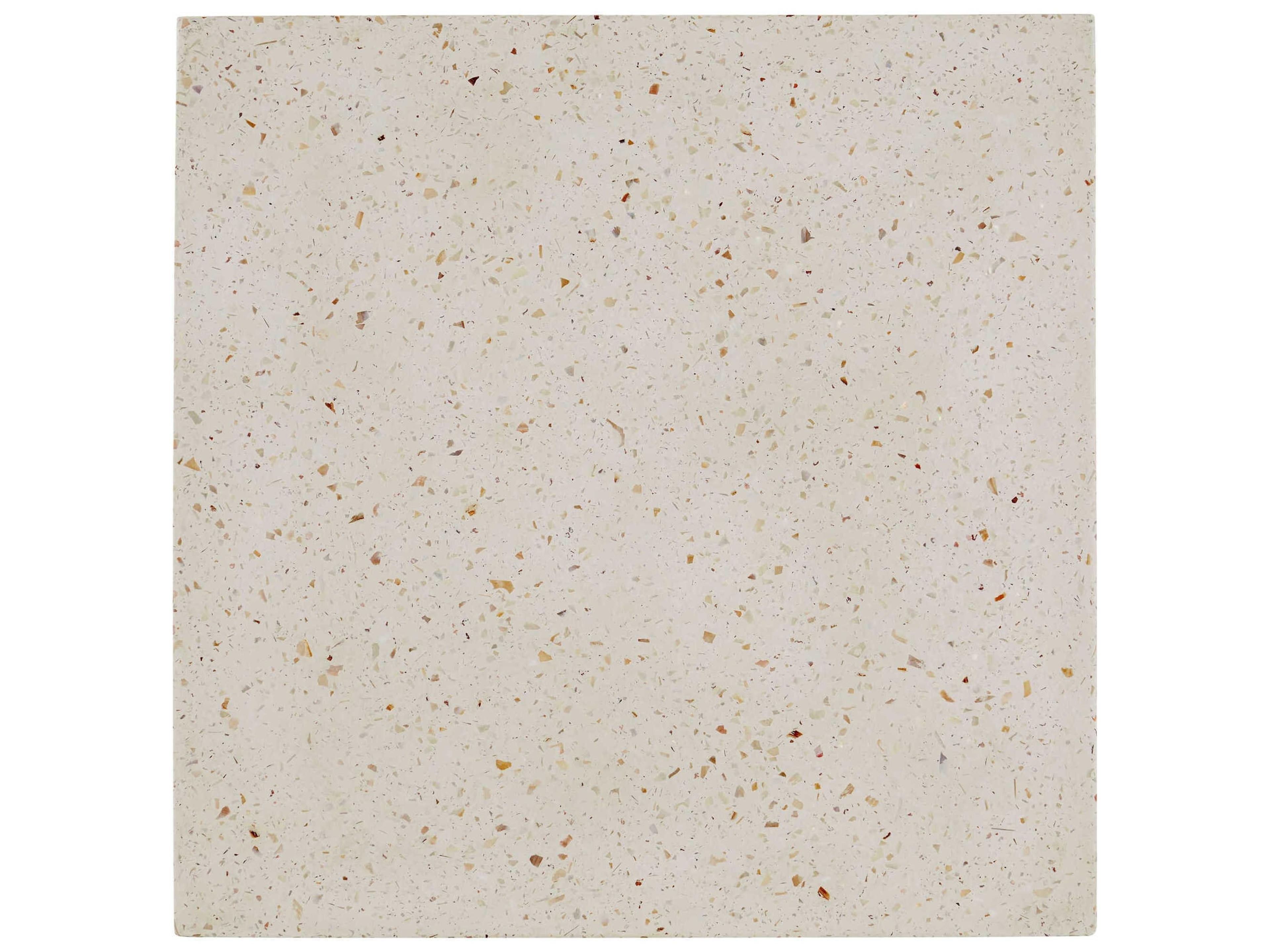 Currey & Company Carson 16" Square Concrete Ivory Terrazzo End Table