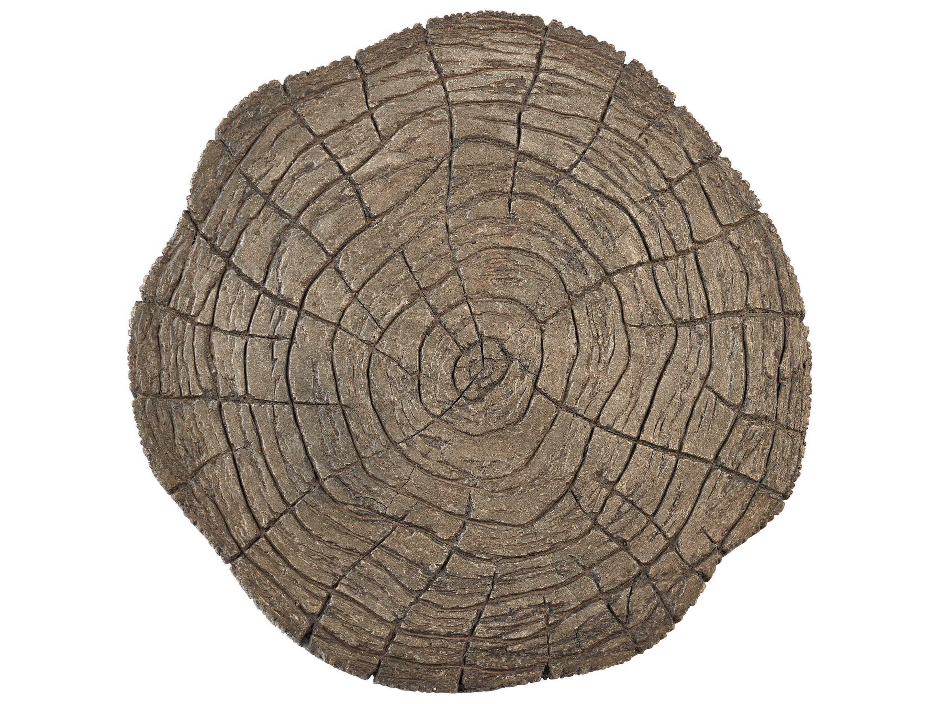 Currey & Company Dunmore Round Concrete Charbon De Bois End Table