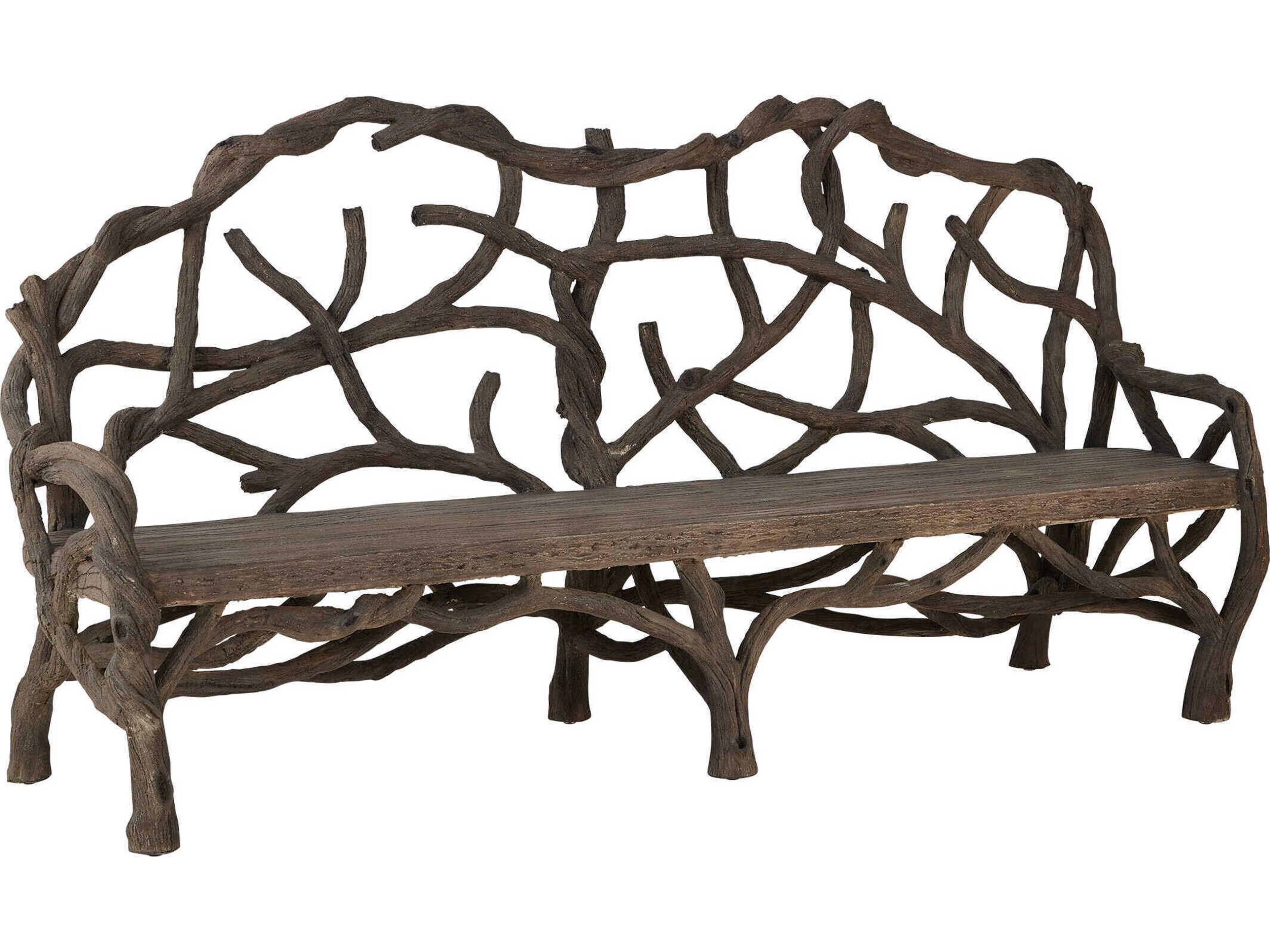 Dunmore Charbon De Bois Brown Accent Bench