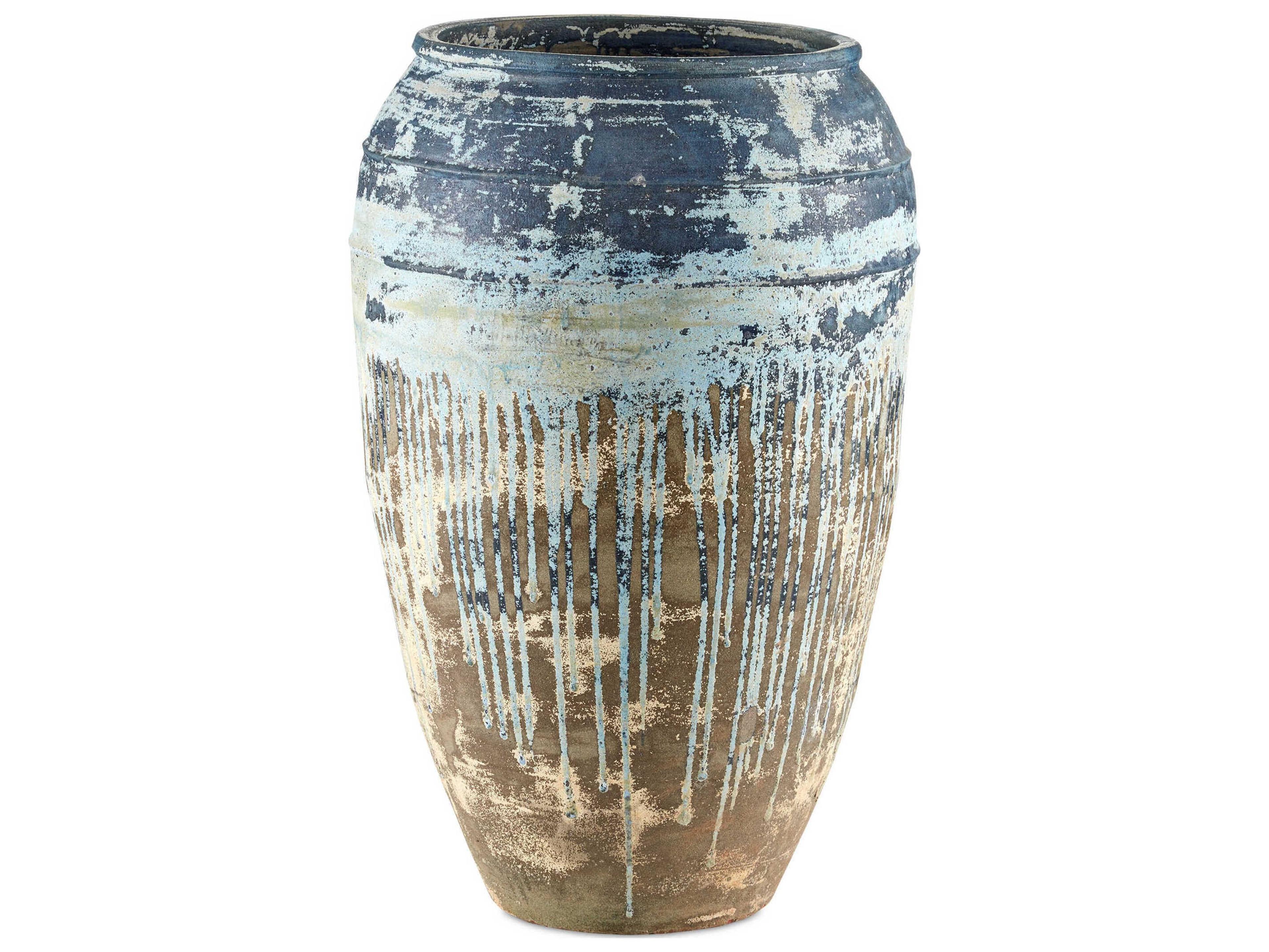Catania Large Blue Drip Planter
