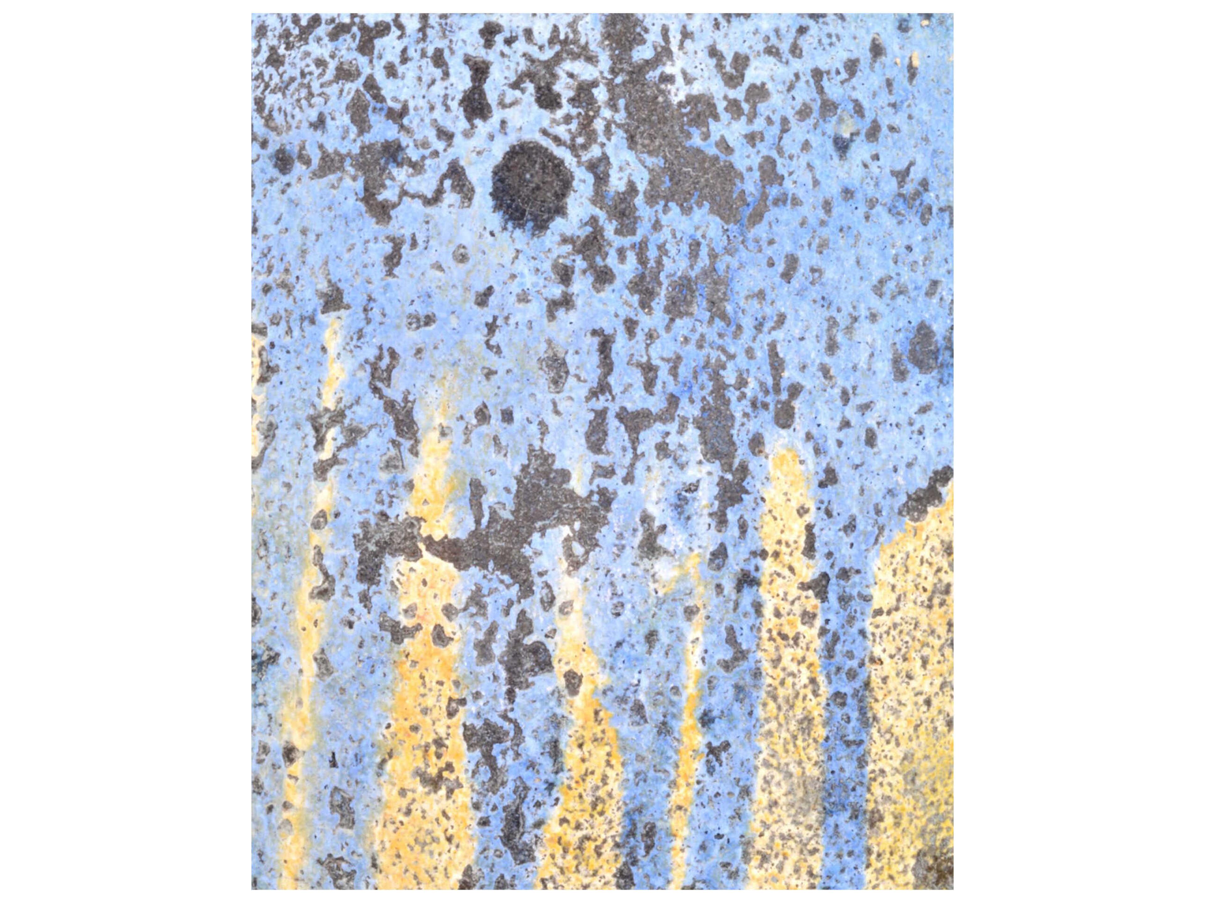 Currey & Company Cinisi Greenish White / Blue Drip Plant Stand