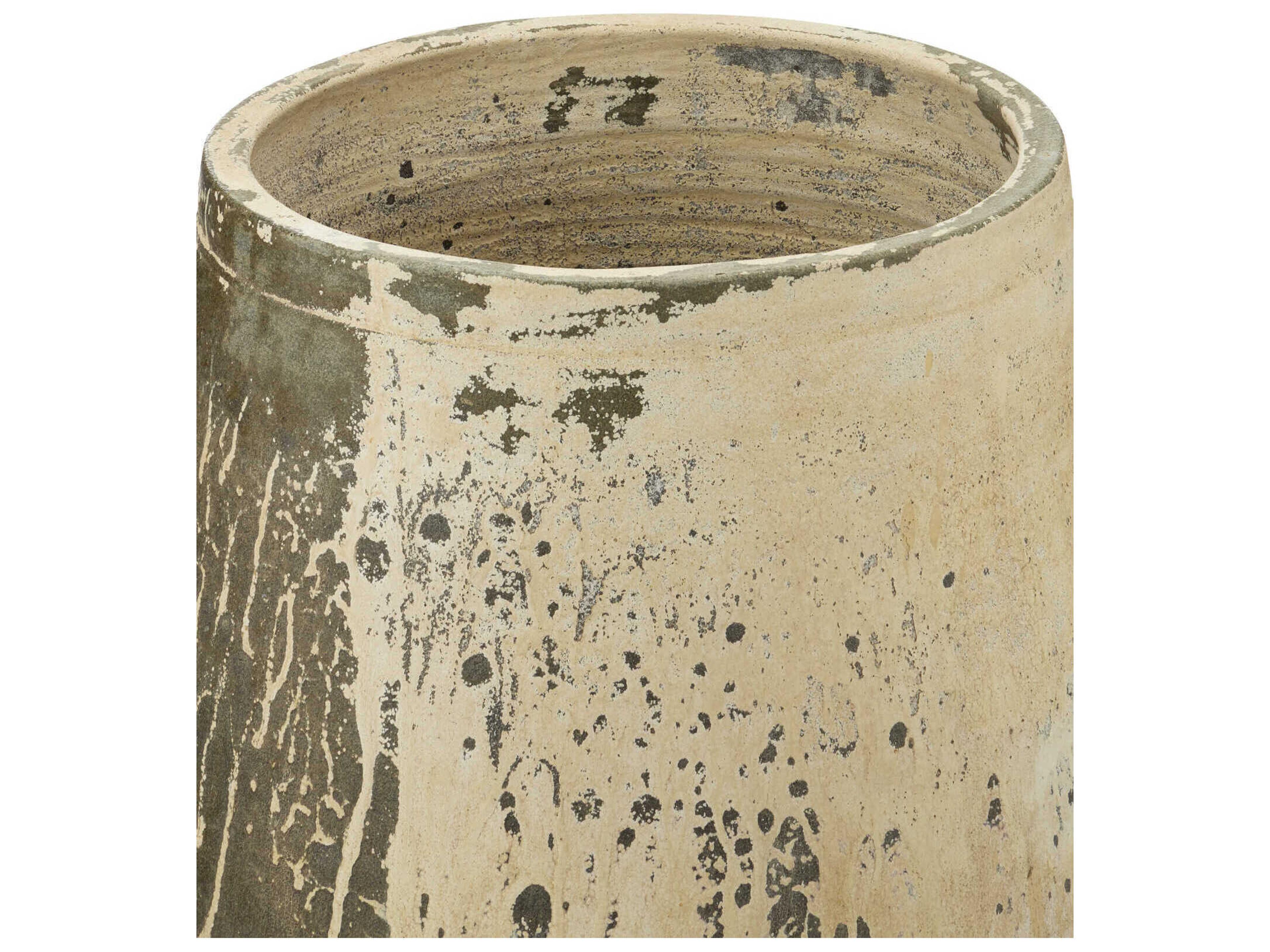 Currey & Company Greenish White Capaci Plant Stands