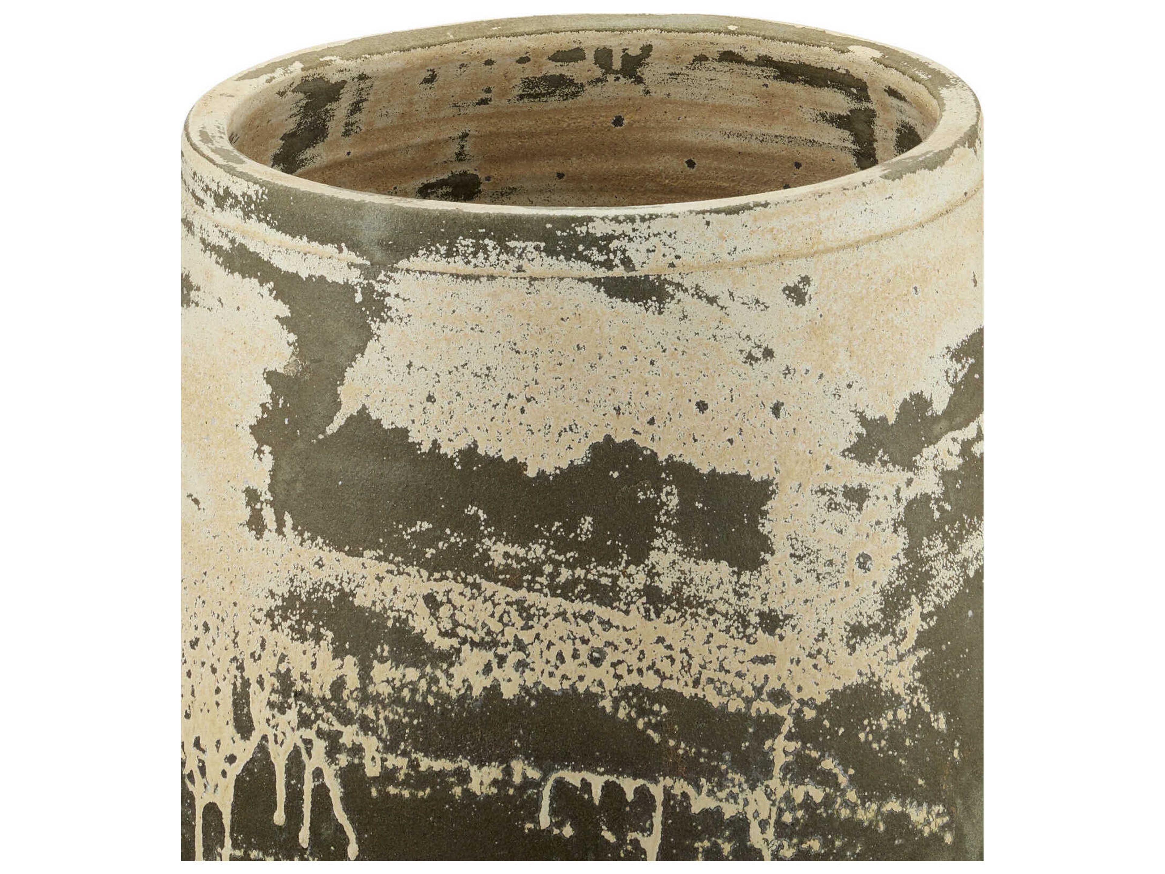 Currey & Company Greenish White Sicilia Plant Stands