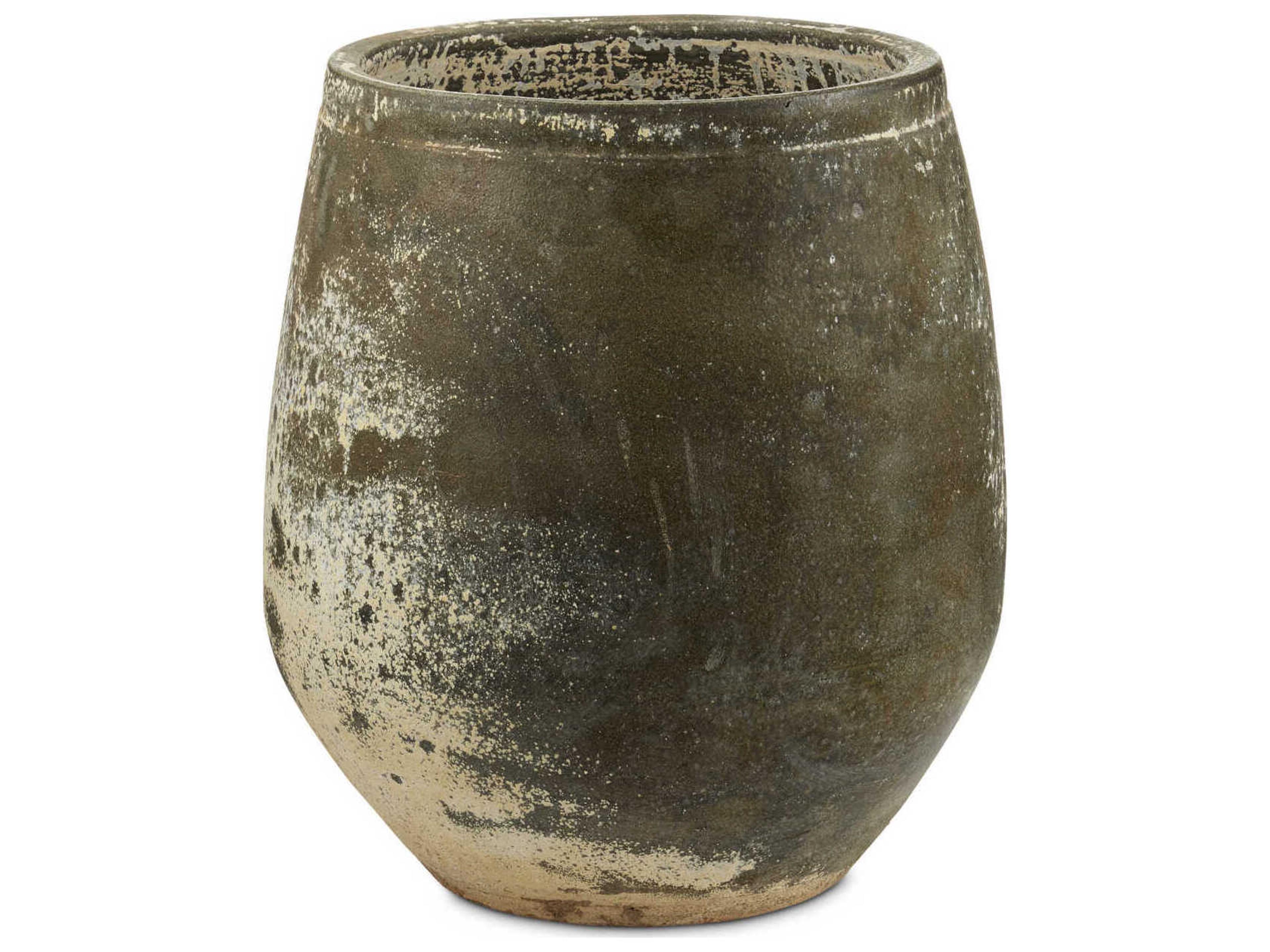 Currey & Company Greenish White Sicilia Plant Stands