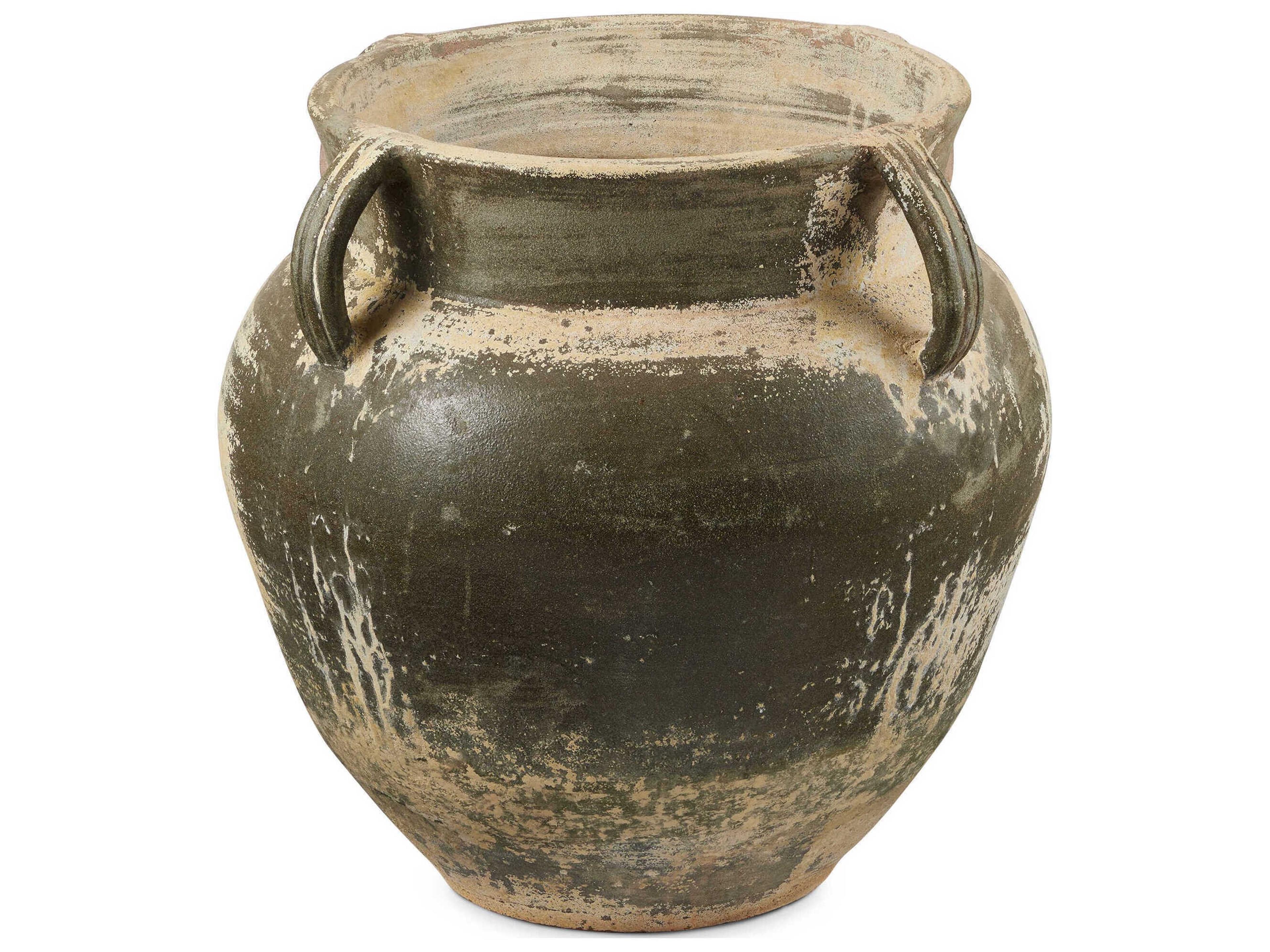 Currey & Company Agrigento Antique White Planter