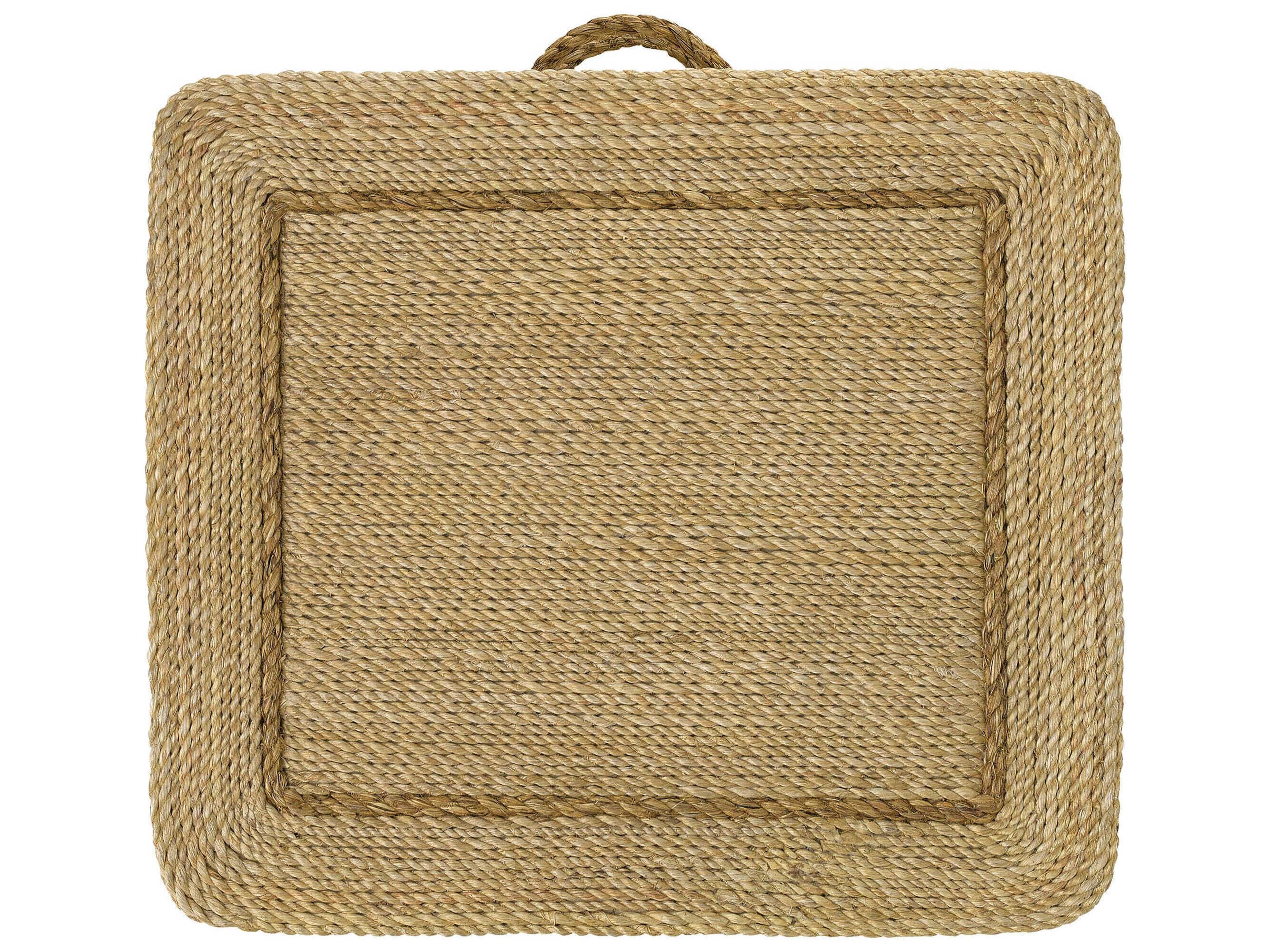 Currey & Company Kaipo 2-Drawers Abaca Wood Nightstand