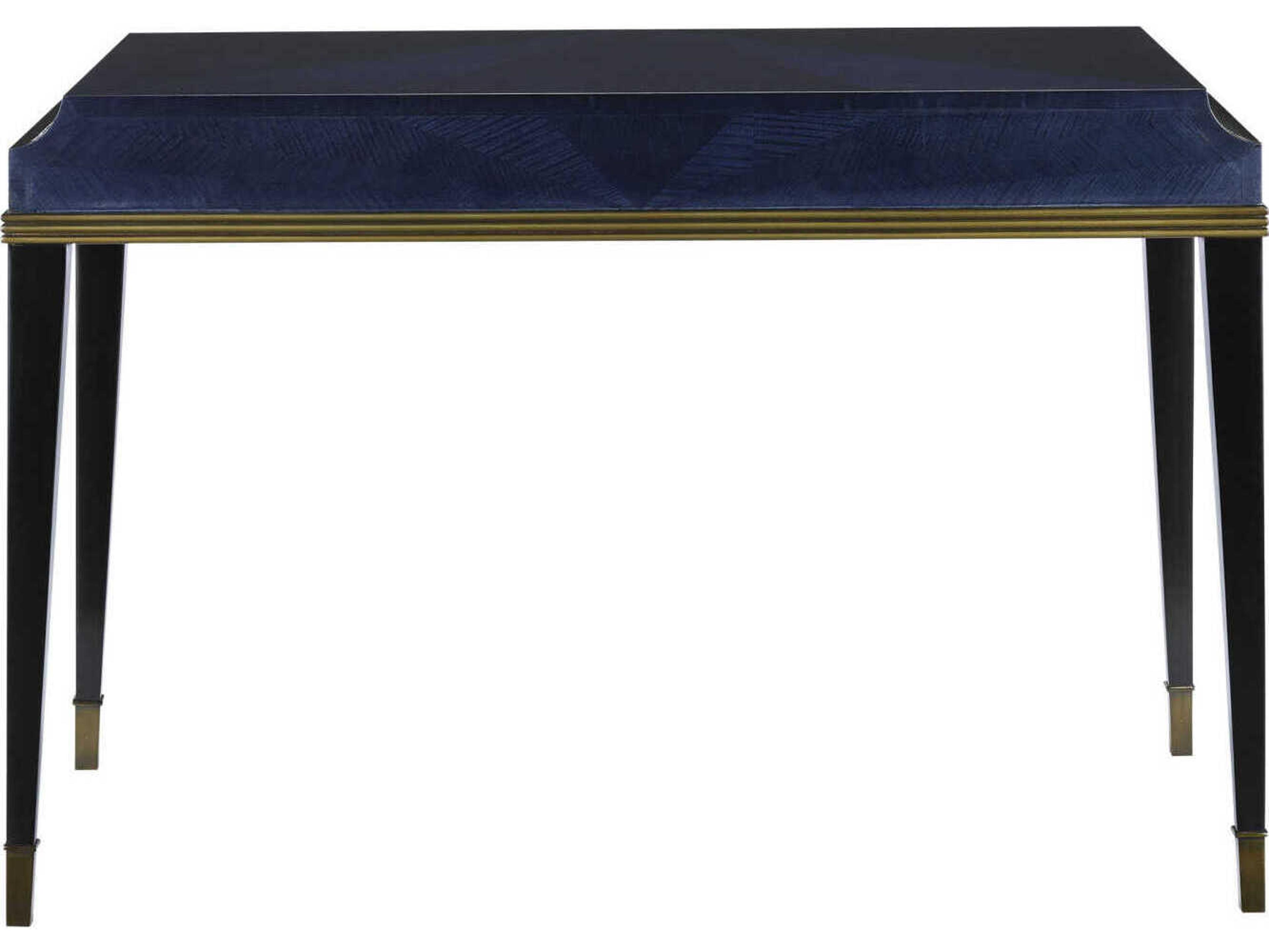 Currey & Company Kallista Black Hardwood Secretary Desk