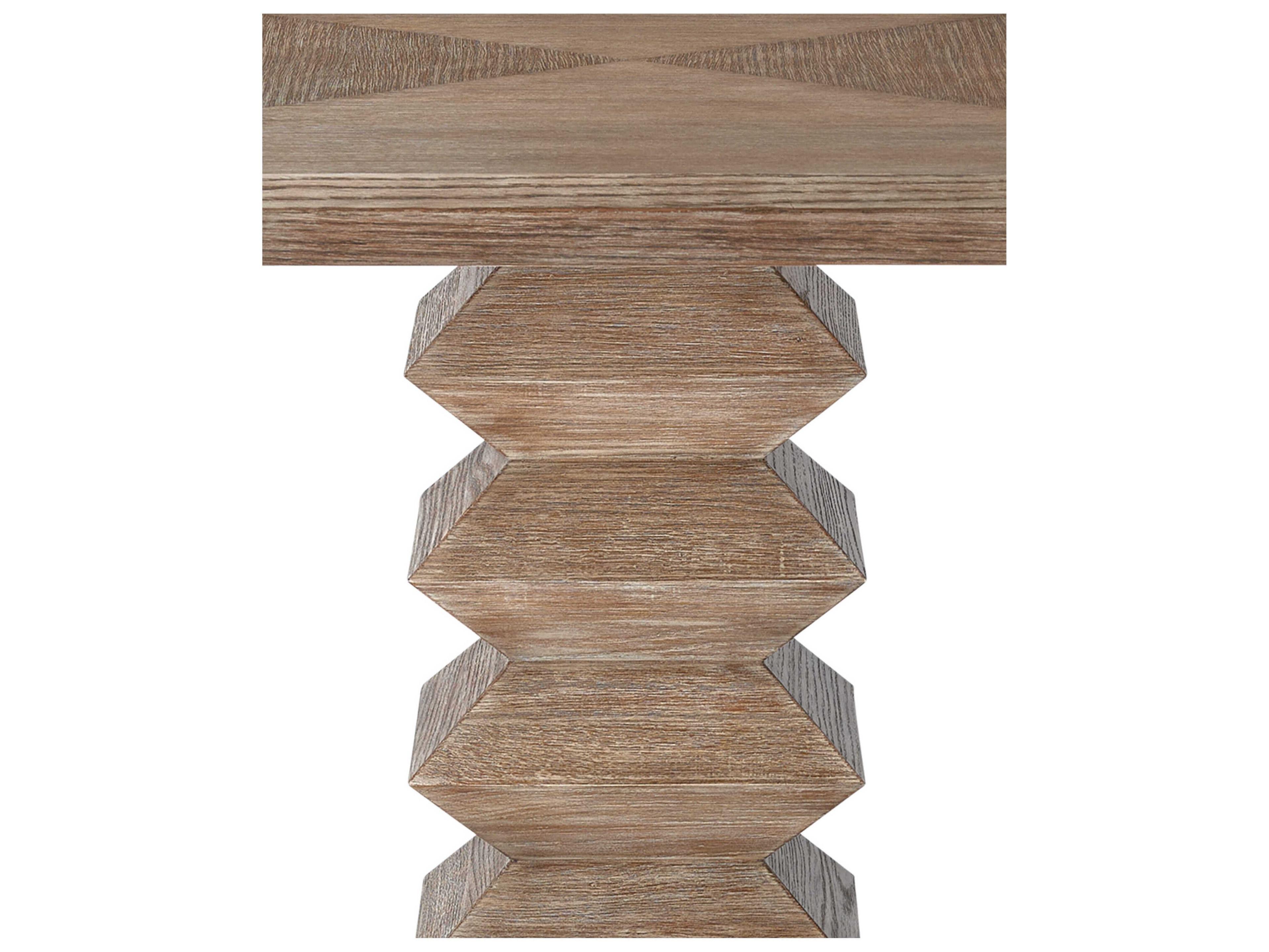 Currey & Company Sayan Square Wood Light Pepper Dining Table