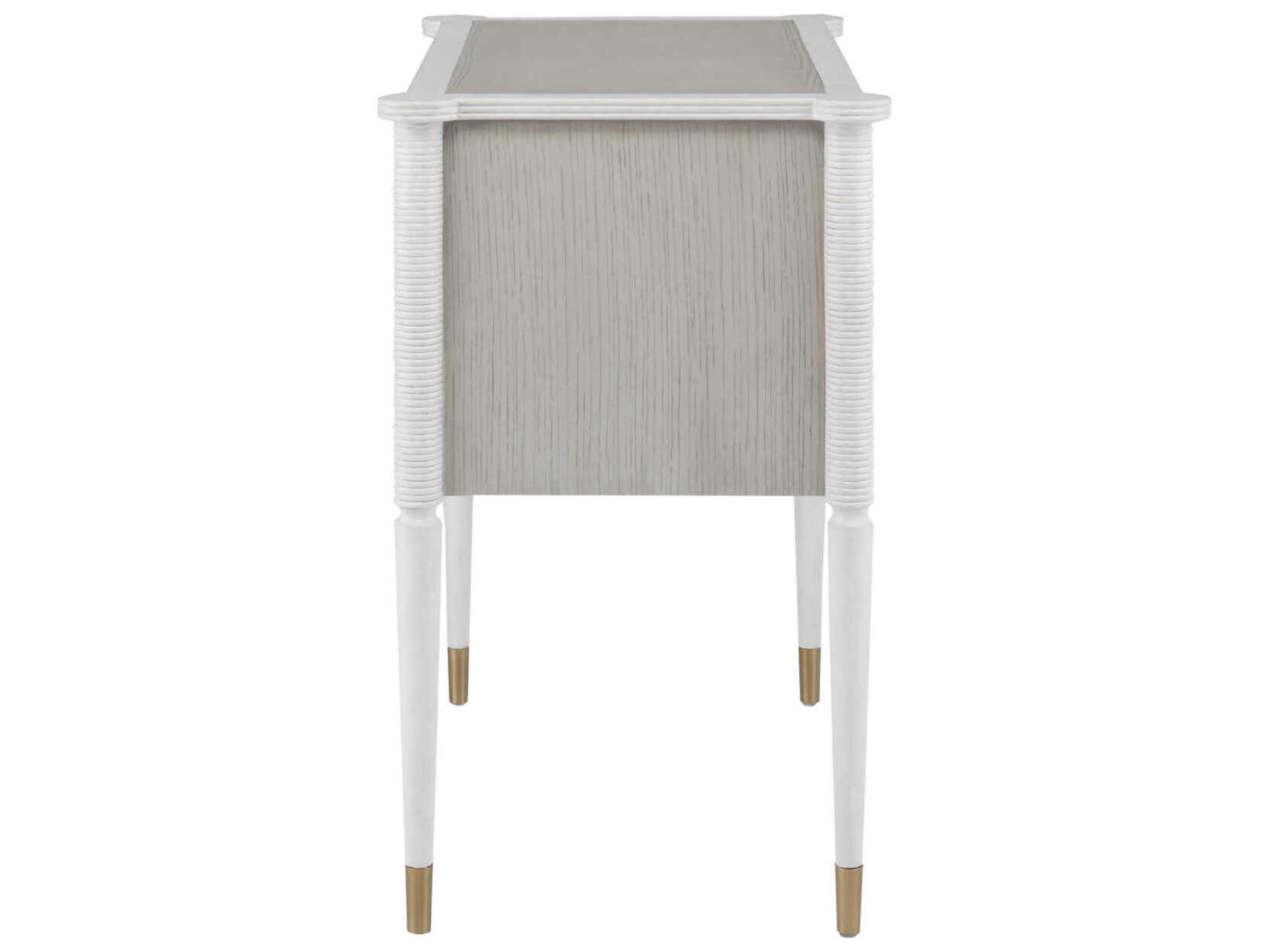 Currey & Company Aster 2-Drawers Mahogany Wood Nightstand