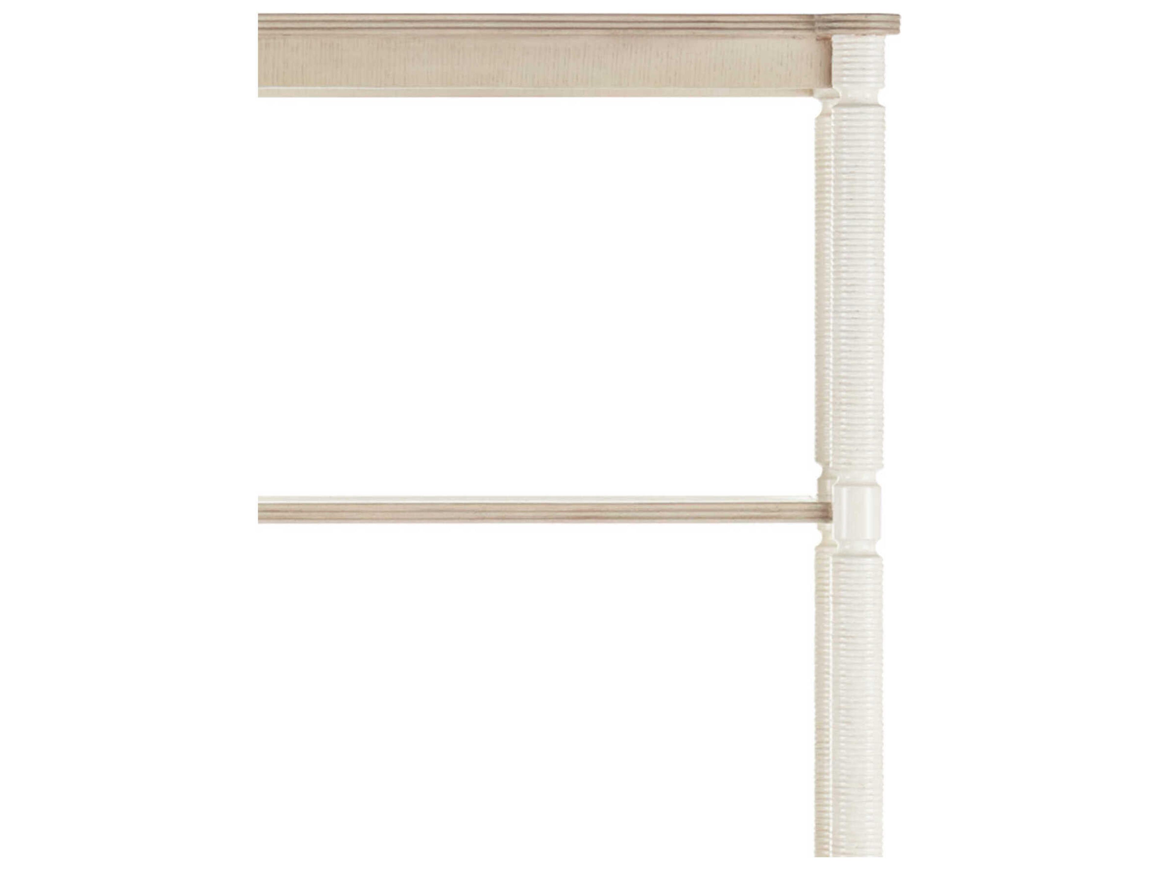 Currey & Company Aster Off White / Fog Brass Etagere