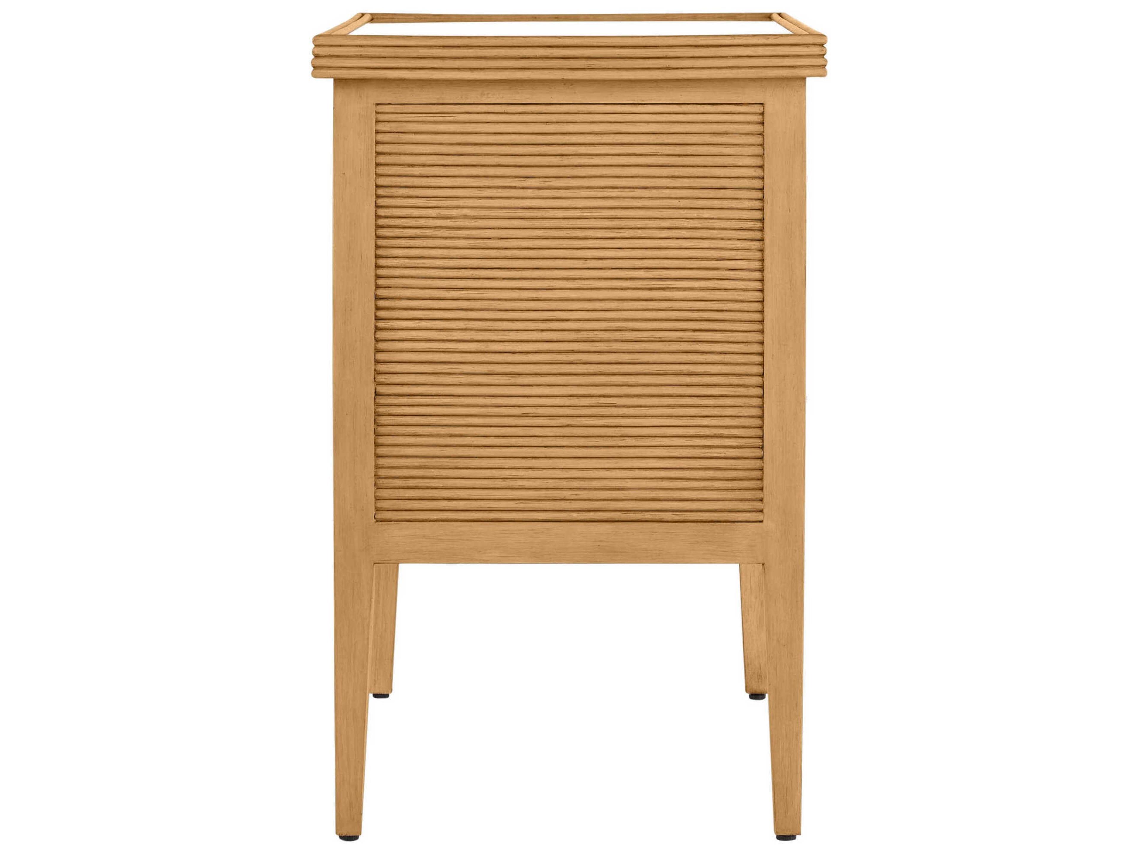 Currey & Company Santos 3-Drawers Brown Mahogany Wood Dresser