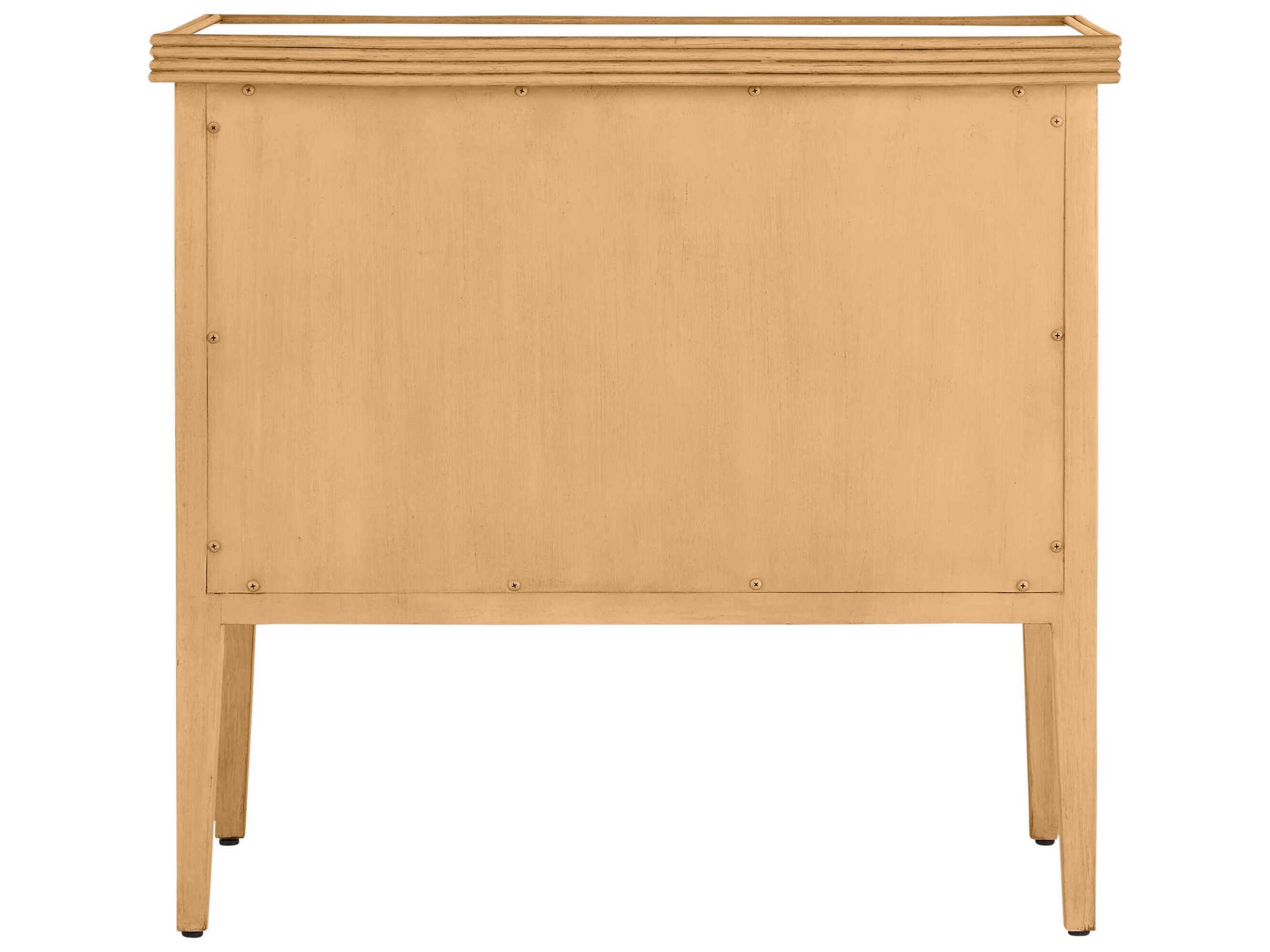 Currey & Company Santos 3-Drawers Brown Mahogany Wood Dresser