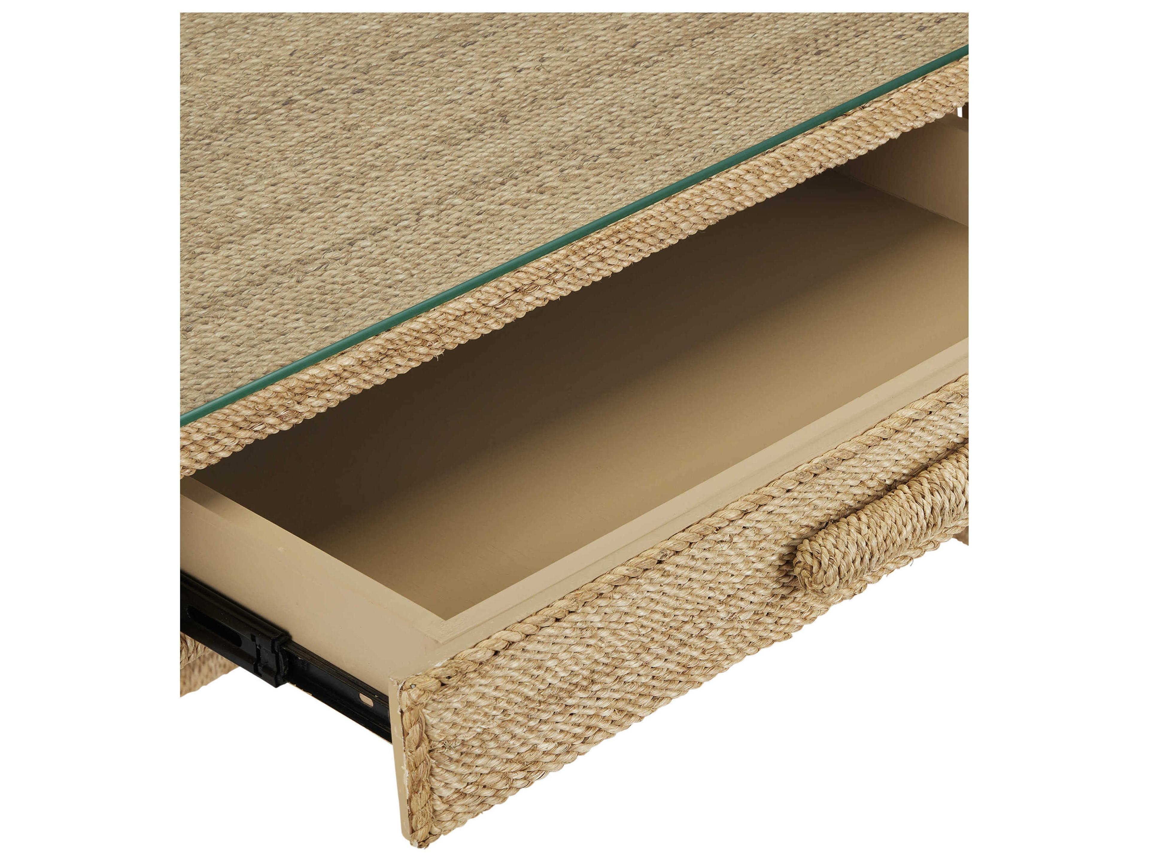 Currey & Company Olisa Brown Carafe Natural Wood Writing Desk