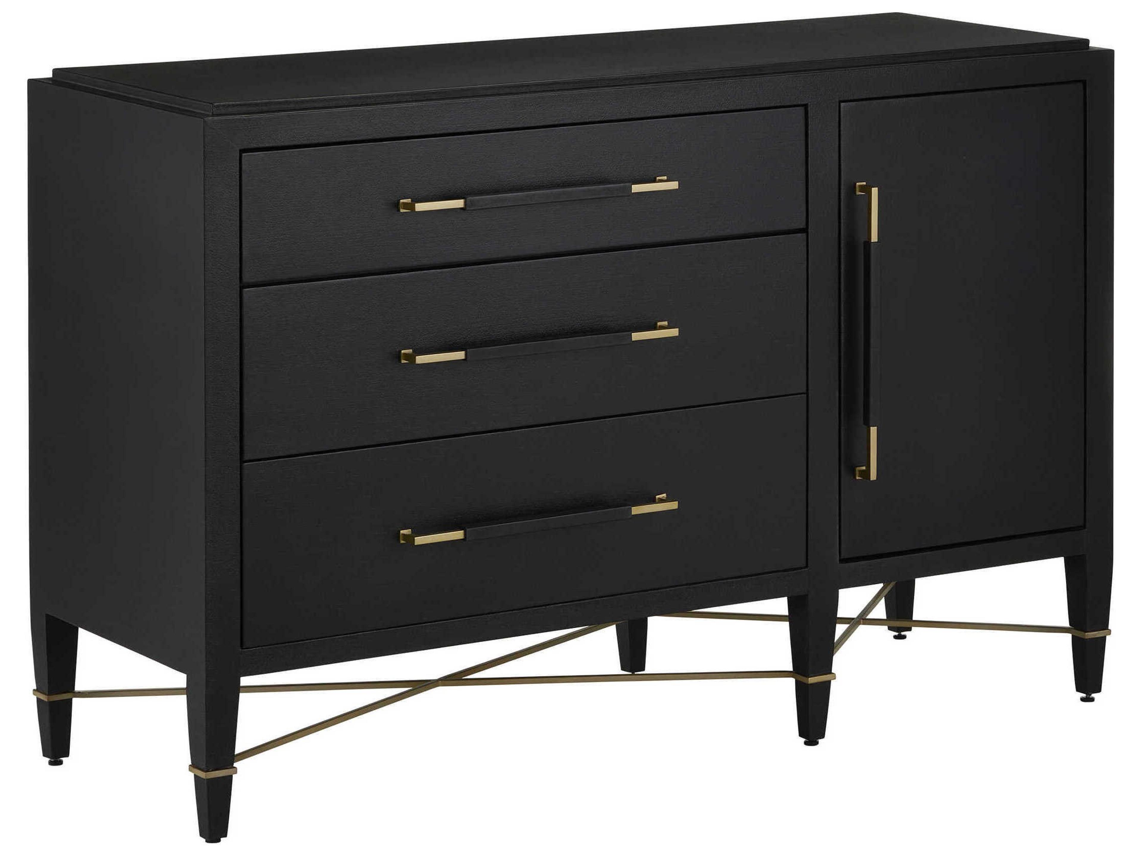 Verona 3-Drawers Mahogany Wood Dresser