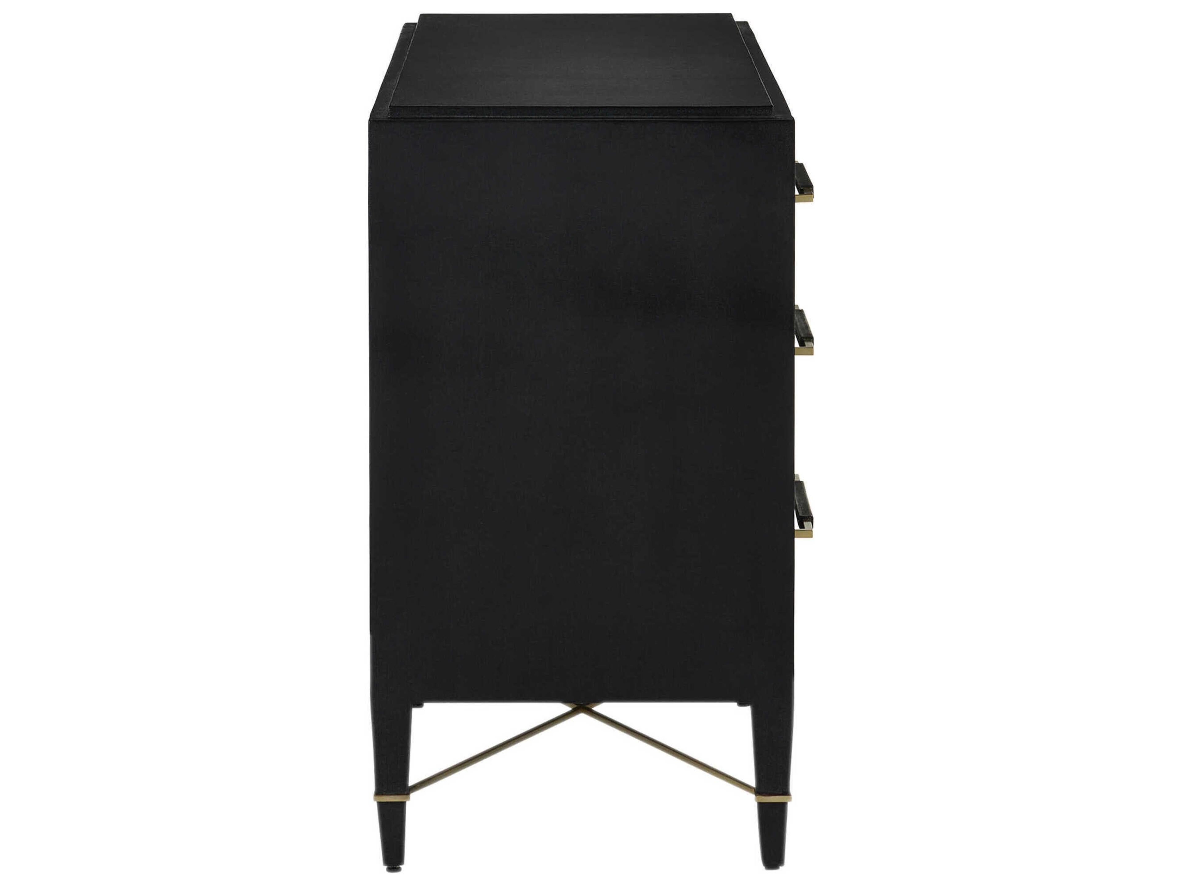 Currey & Company Verona 3-Drawers Mahogany Wood Dresser