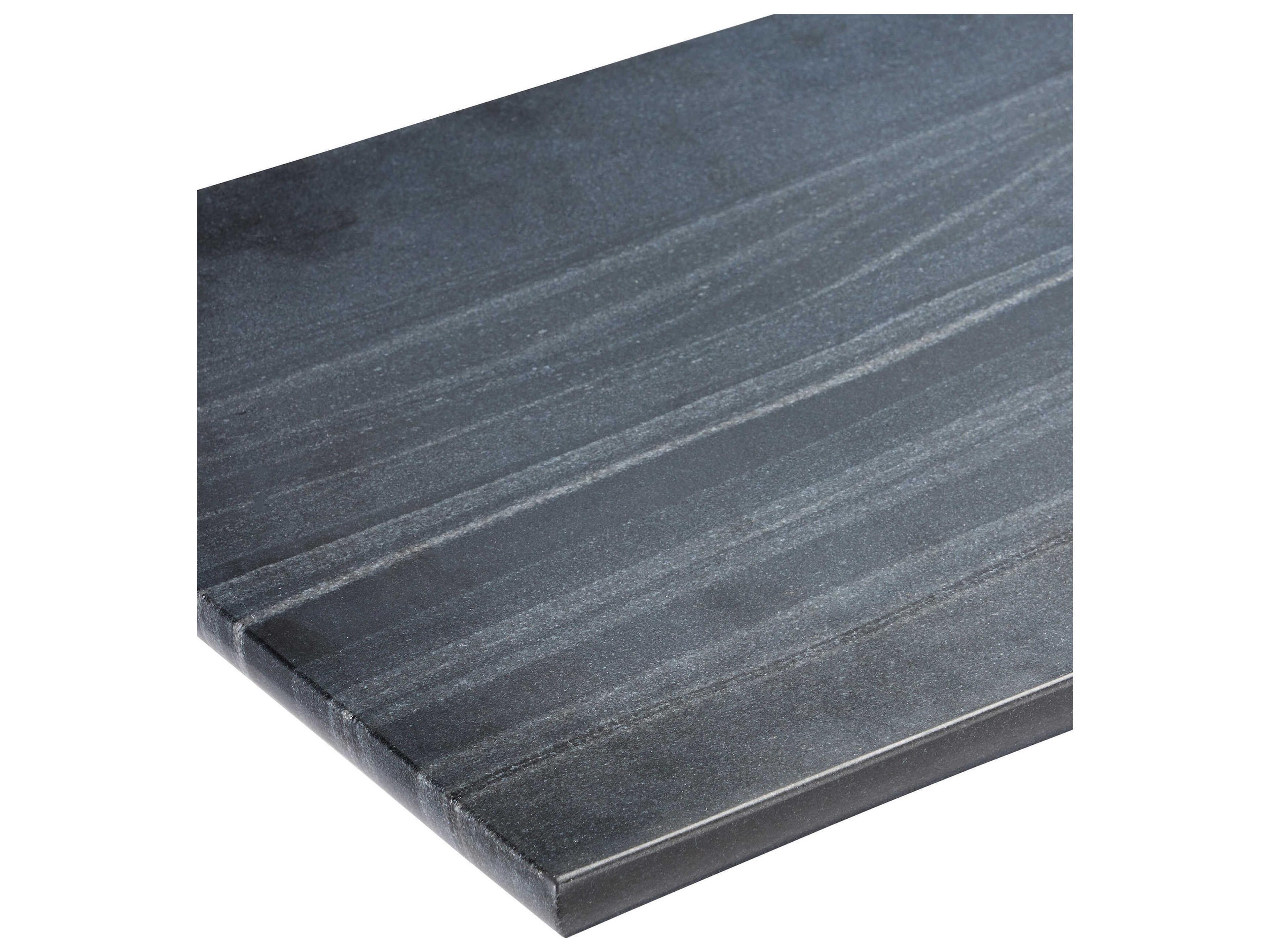 Currey & Company Demi Rectangular Marble Black Console Table