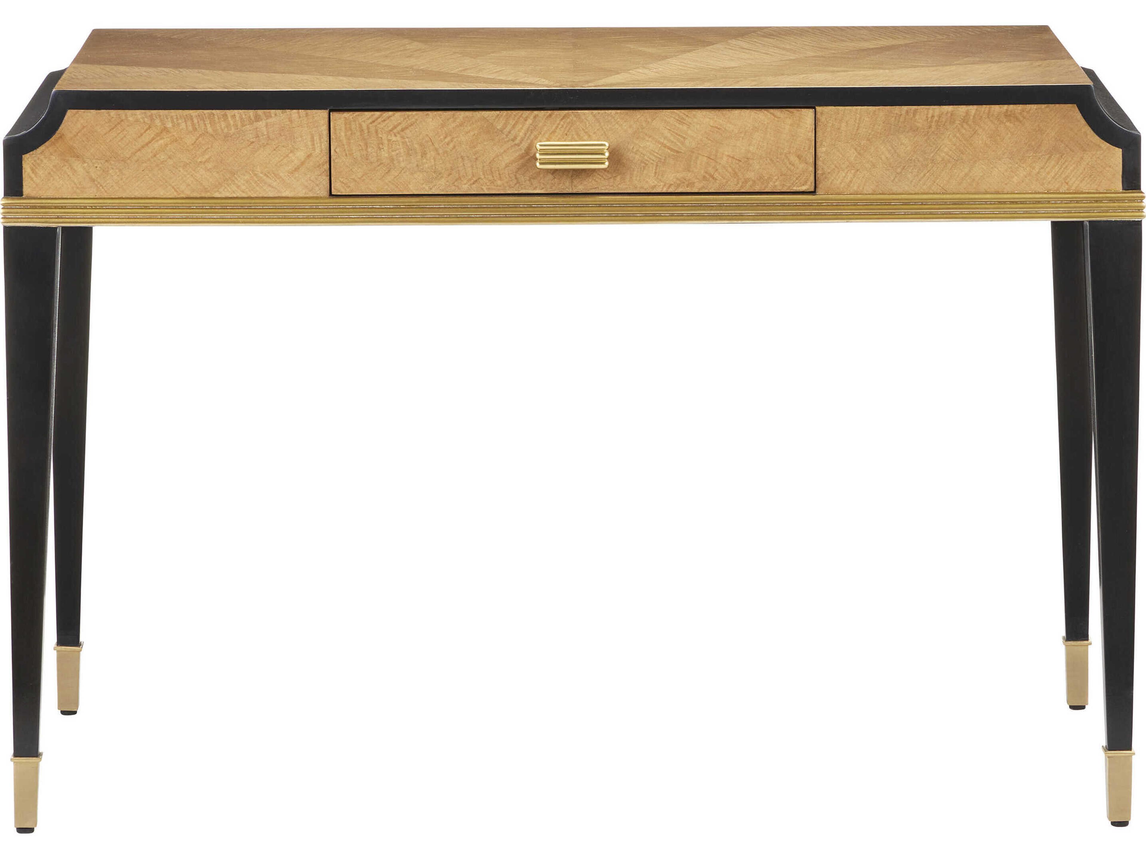 Currey & Company Kallista Brown Mahogany Wood Writing Desk