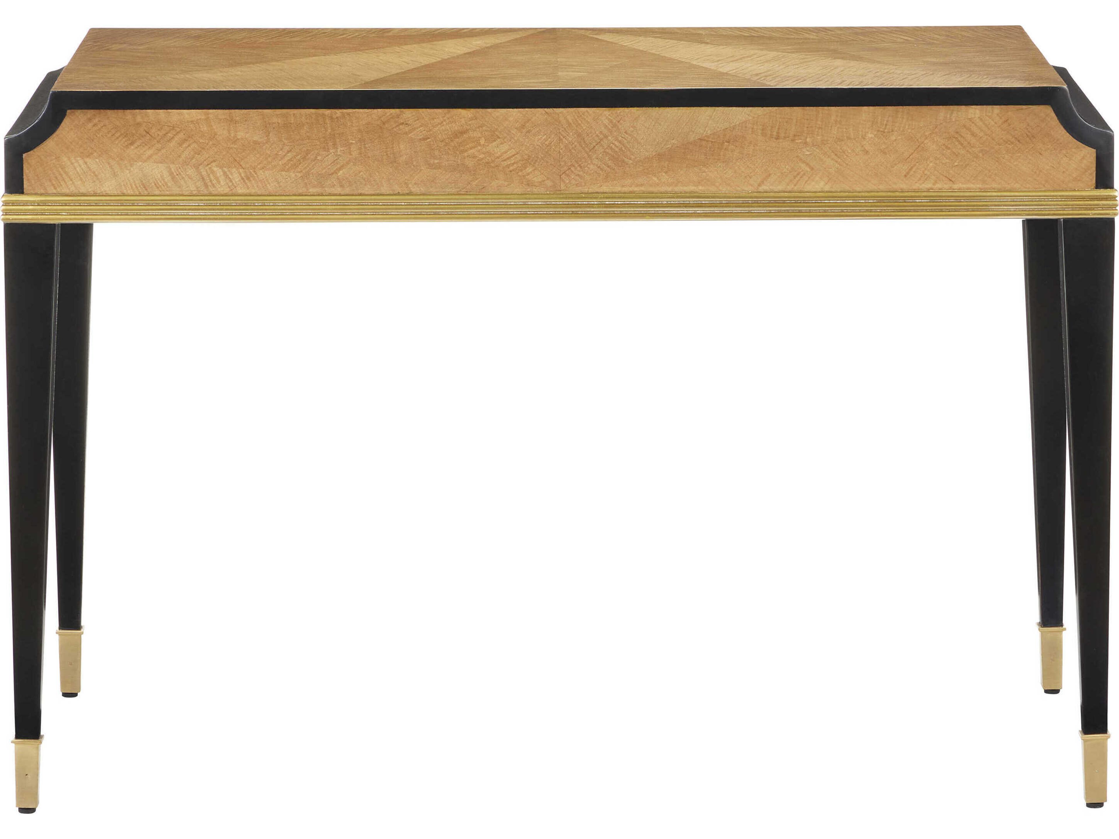 Currey & Company Kallista Brown Mahogany Wood Writing Desk